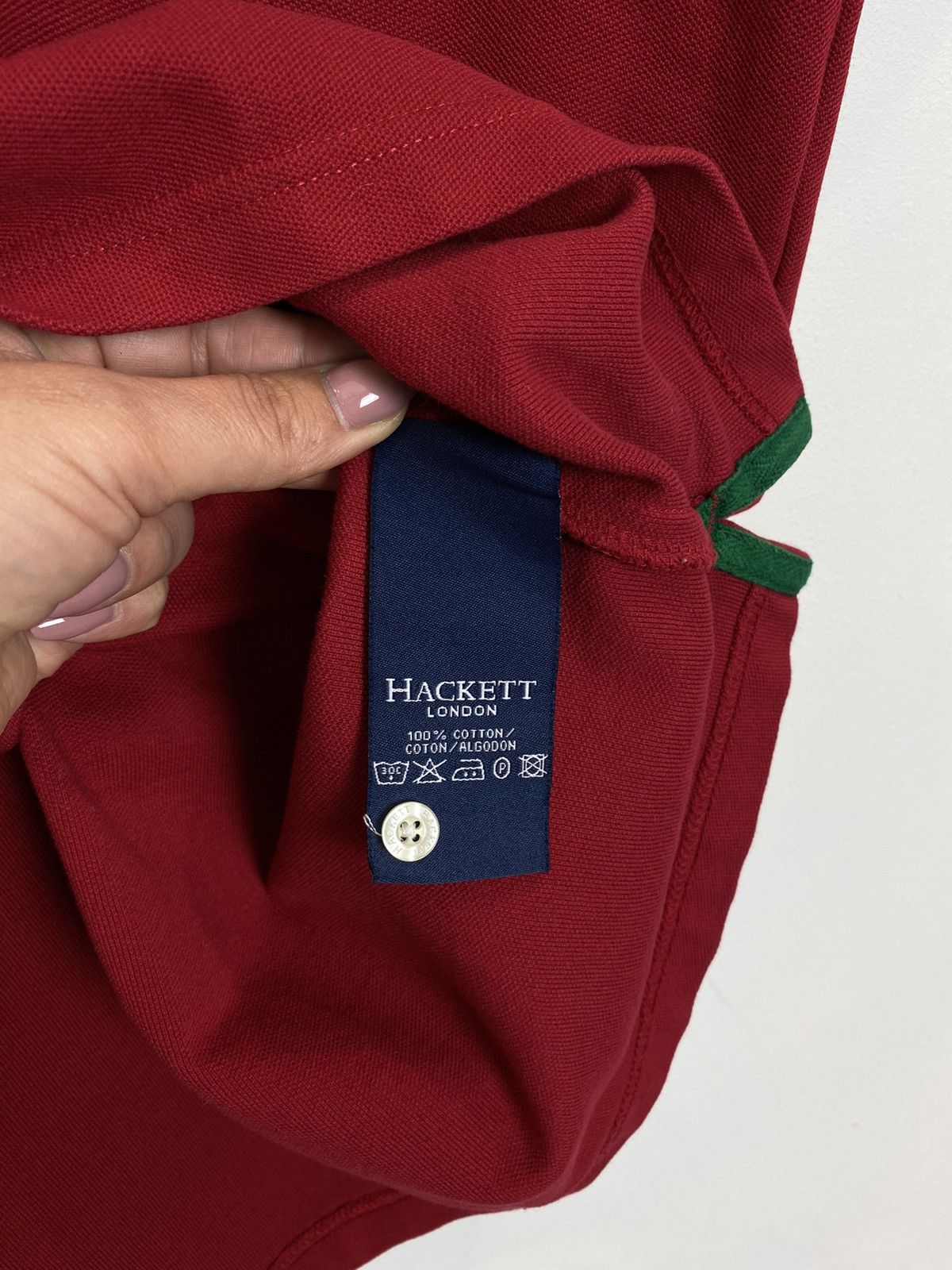 Hackett Hackett #1 Tailored Fit Short Sleeve Polo Shirt Size XL Red Size US XL / EU 56 / 4 - 6 Thumbnail