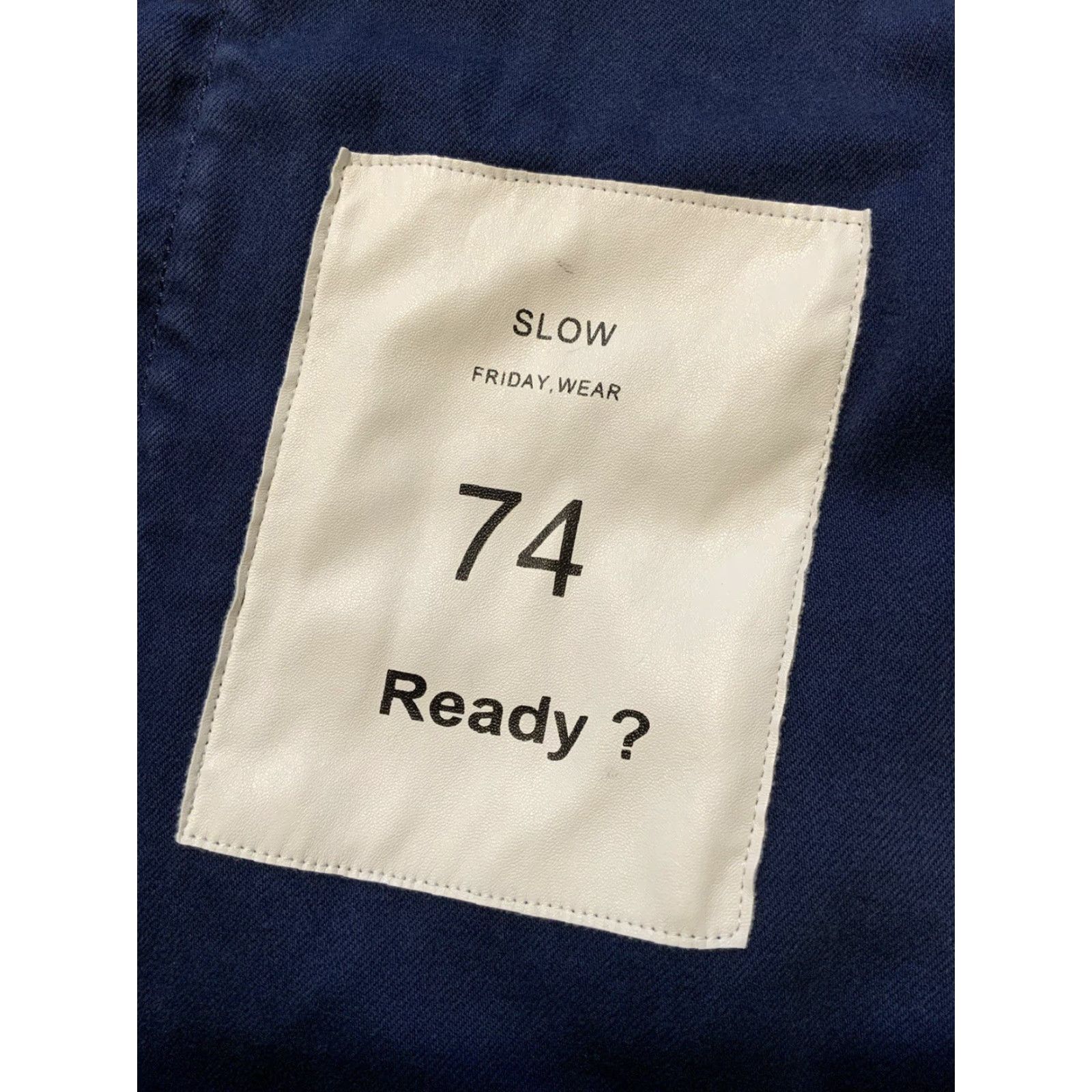 Zara VINTAGE Zara Man Slow Wear 74 Ready Navy Blue Workwear Collared Overshirt Jacket Sz S Men Blue Collared Workwear Jacket Mens Size US S / EU 44-46 / 1 - 6 Thumbnail