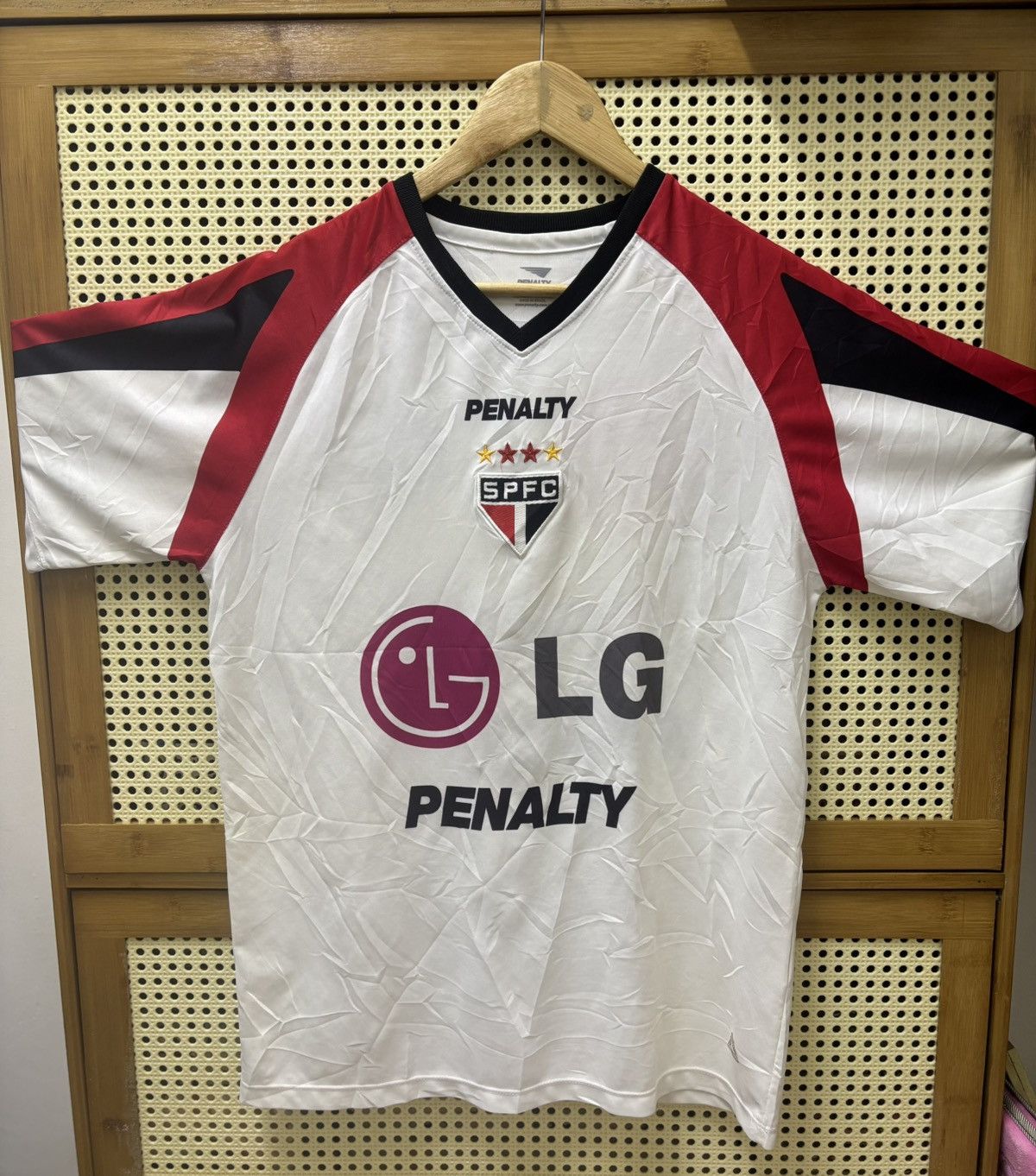 Penalty Vintage Sao Paolo LG Jersey Size US S / EU 44-46 / 1 - 1 Thumbnail