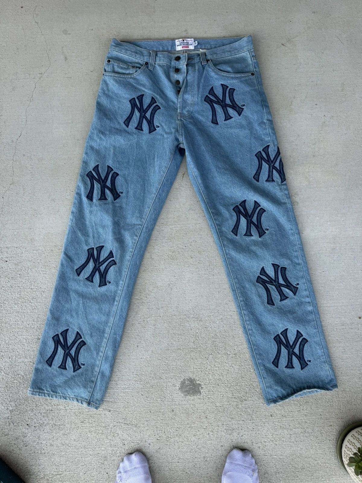 Supreme New York Yankees Regular Jean ストア 30