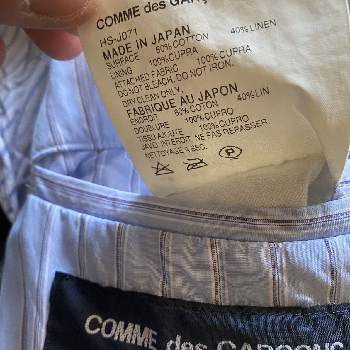 Comme des Garcons Homme SS07 Painted Collar Blazer Jacket Size US M / EU 48-50 / 2 - 7 Thumbnail