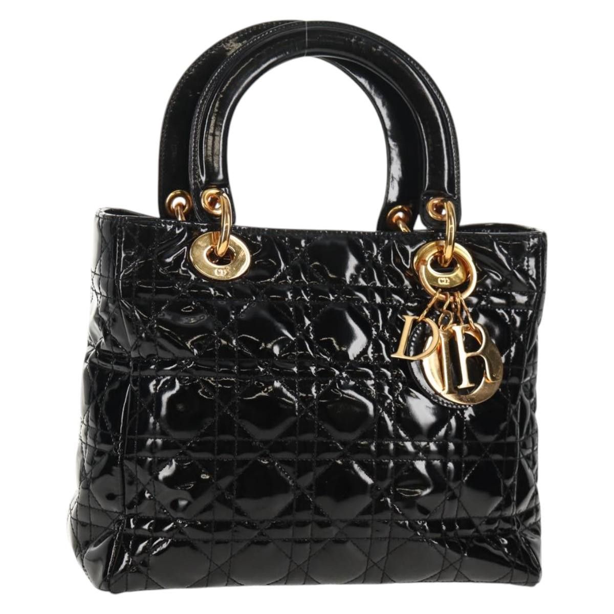 Dior Christian Dior Lady Dior Bag Patent Size ONE SIZE - 1 Thumbnail