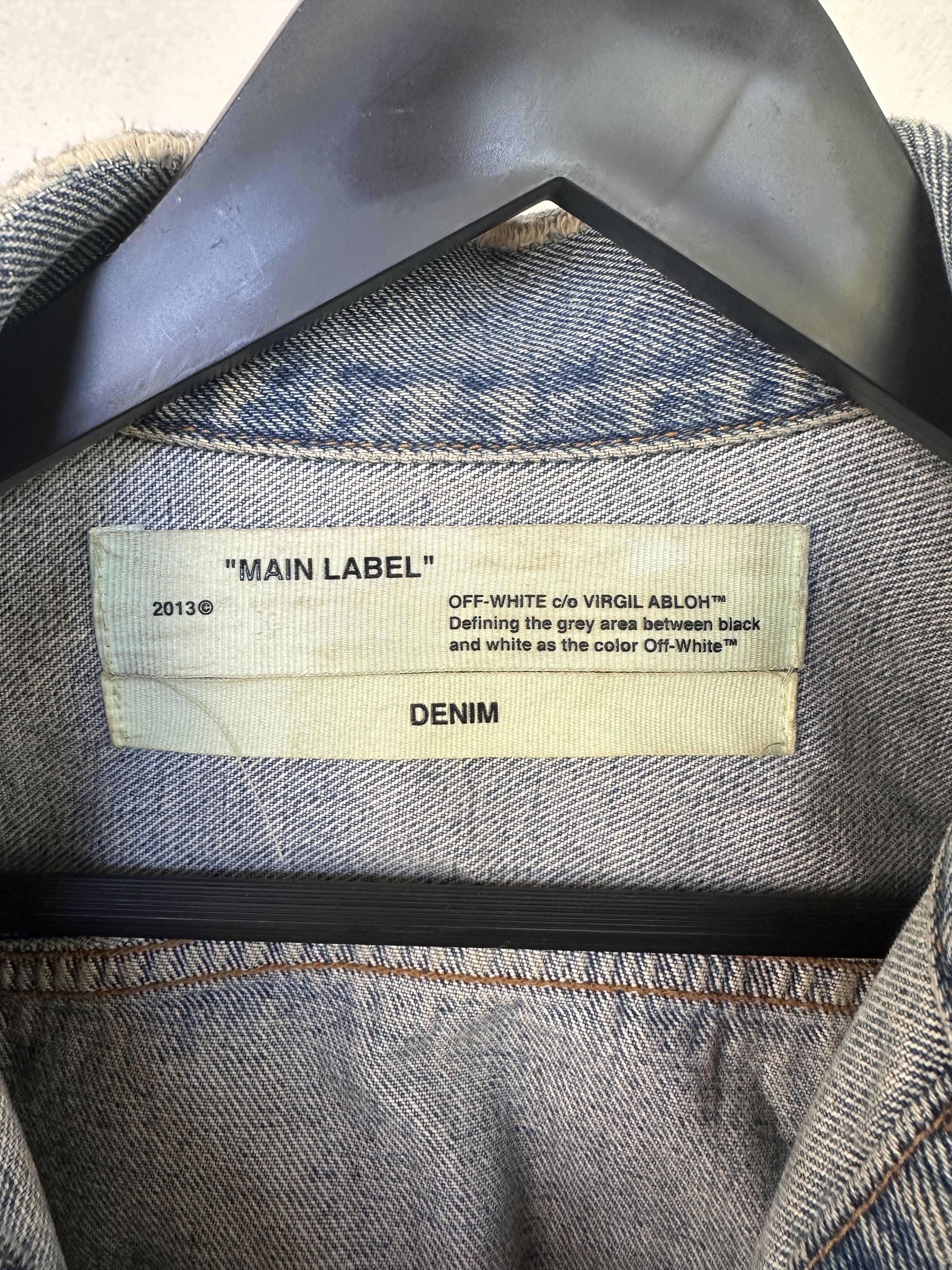 Off-White Off-White Cropped Denim Jacket Size S / US 4 / IT 40 - 5 Thumbnail