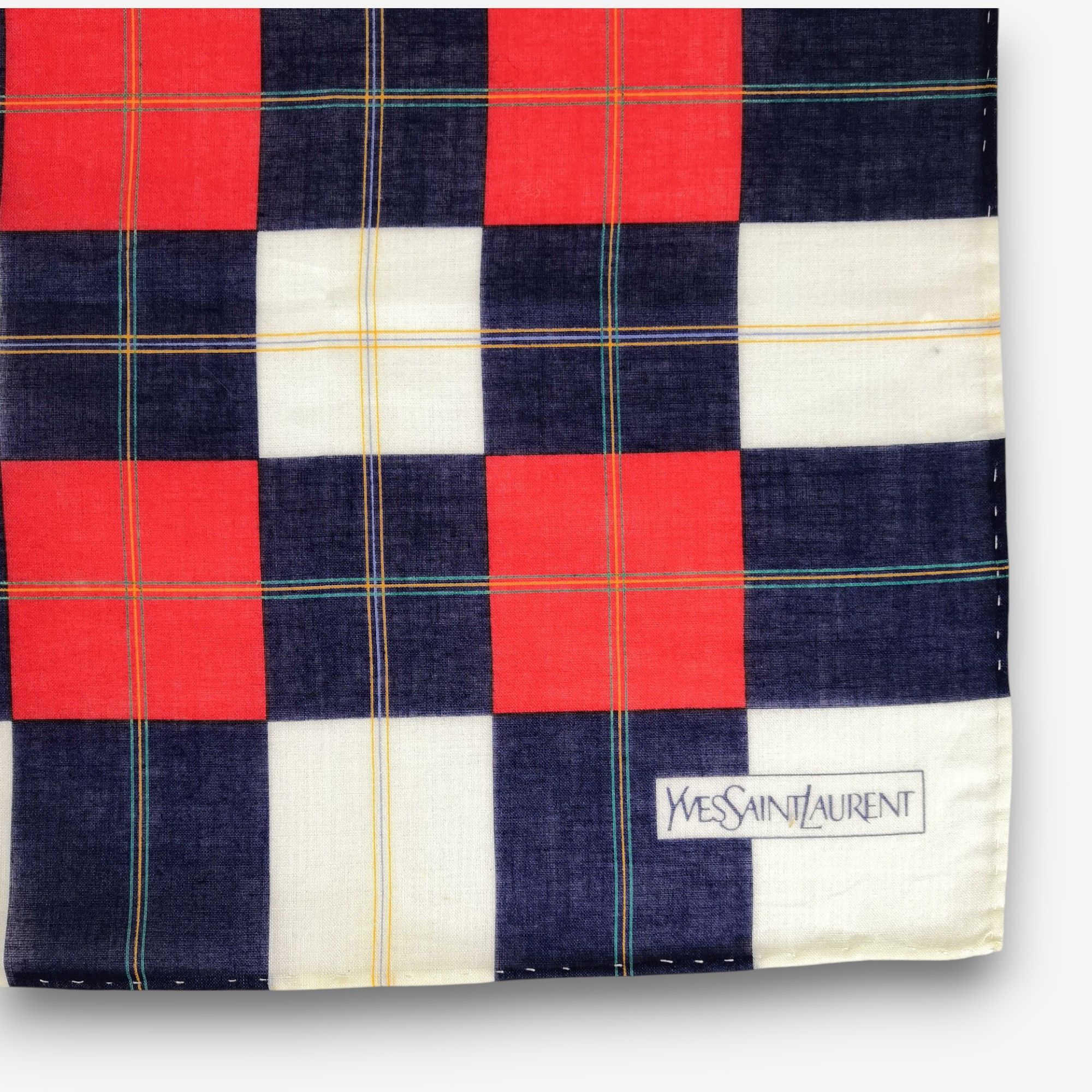 Vintage Vintage Yves Saint Laurent Handkerchief Pocketsquare Bandana Size ONE SIZE - 3 Thumbnail