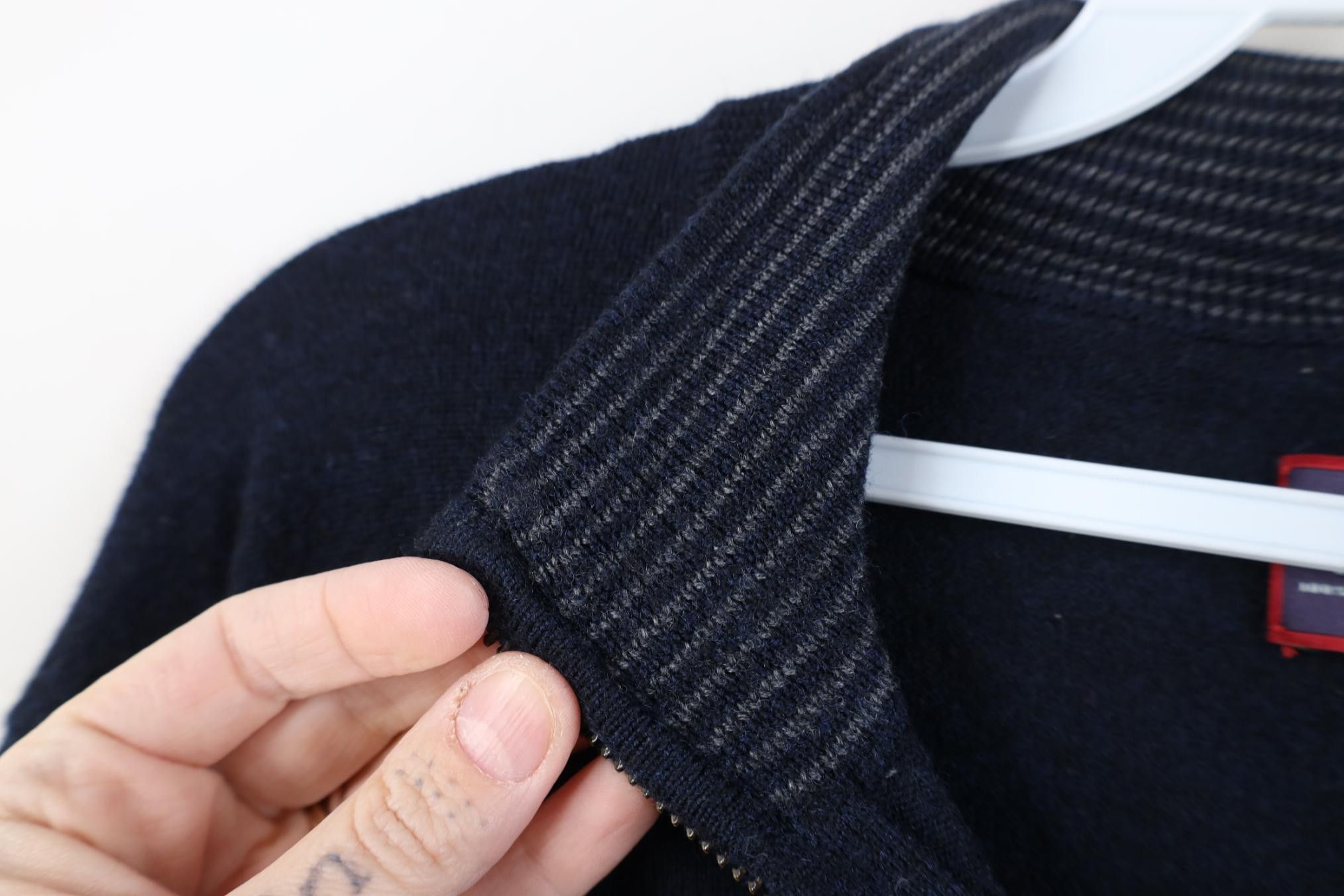 UNTUCKit Untuckit Extrafine Merino Wool Knit 1/4 Zip Pullover Sweater Size US XL / EU 56 / 4 - 5 Thumbnail