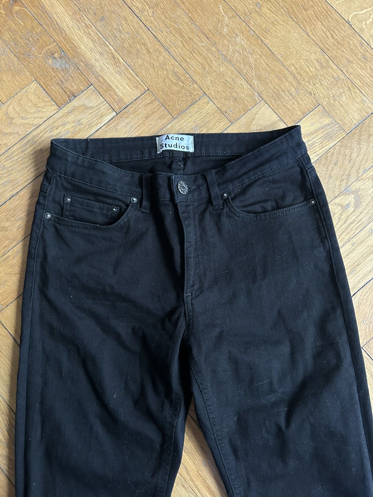 Acne Studios Black skinny jeans Acne Studios Size 28" / US 6 / IT 42 - 2 Thumbnail