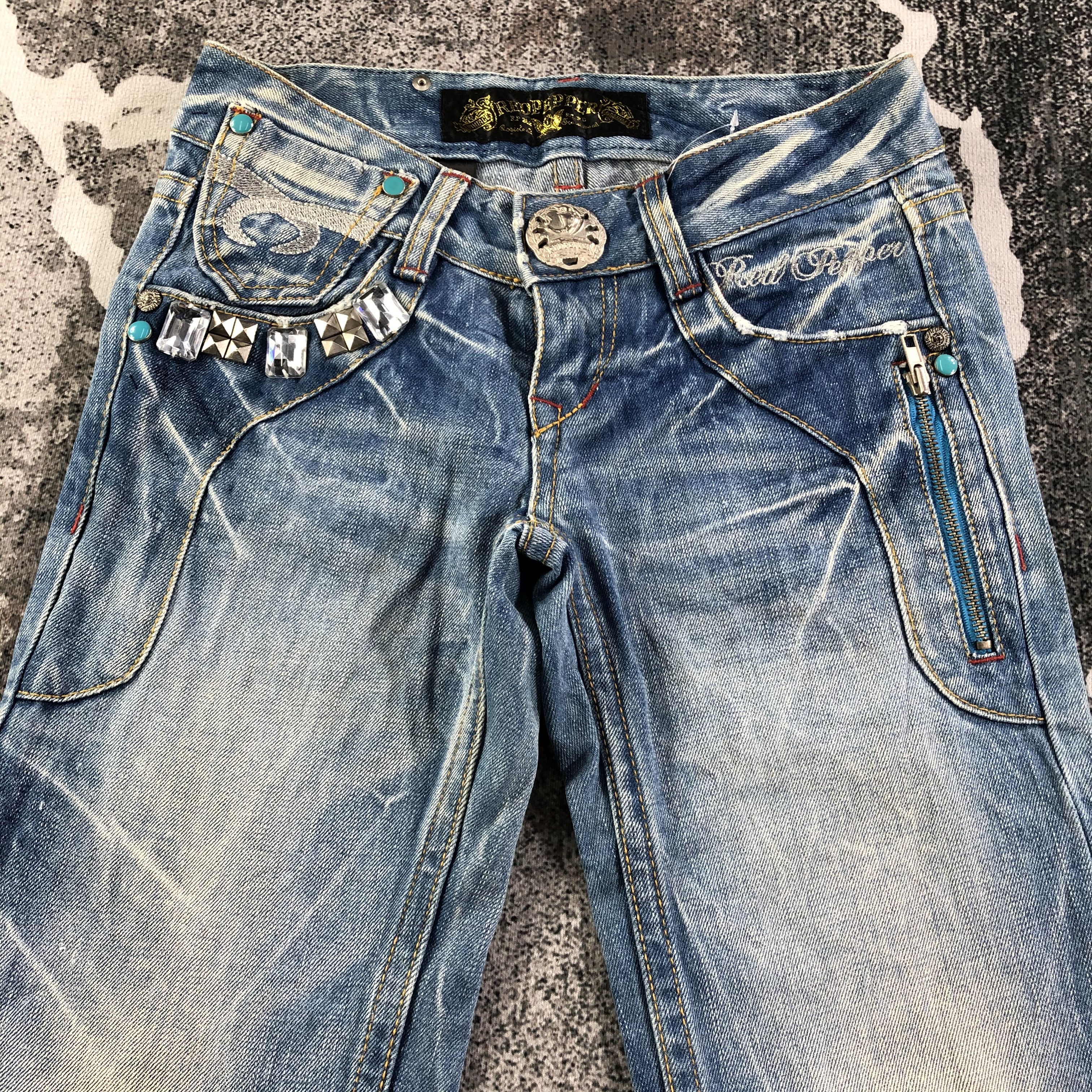 Japanese Brand Japanese Brand Red Pepper Denim Blue Flare Denim KJ1798 Size 29" - 3 Thumbnail