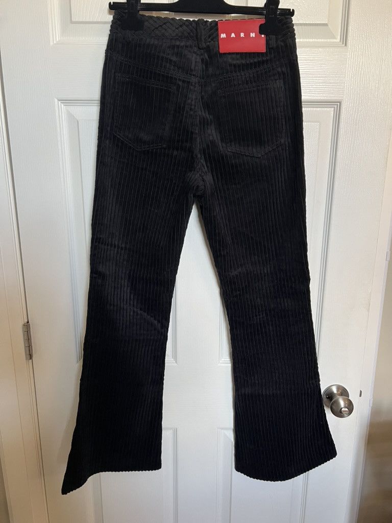 Marni Marni Black Flared Corduroy Pants sz M Size 26" / US 2 / IT 38 - 2 Thumbnail