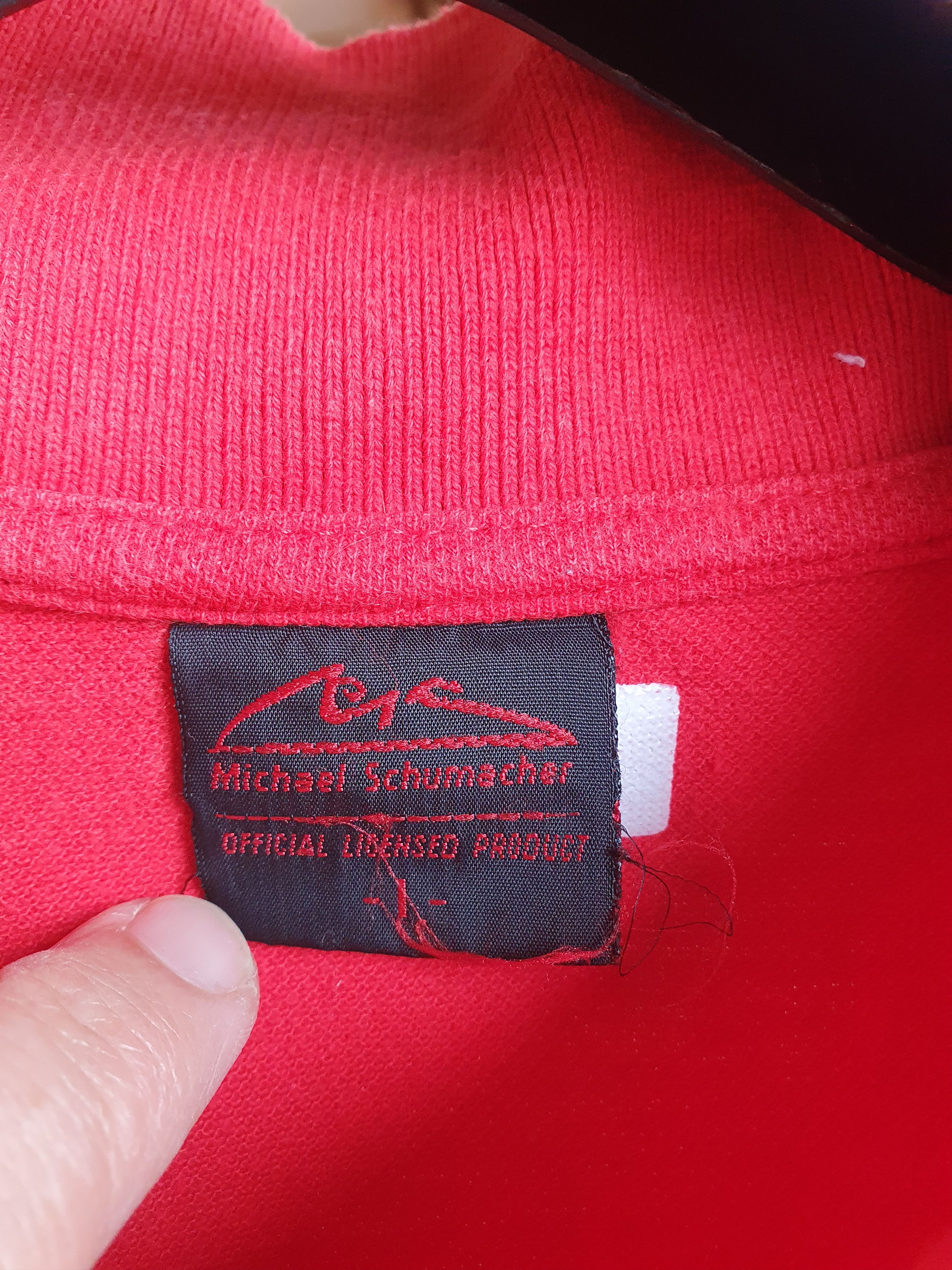 Ferrari × Formula 1 × Vintage Michael Schumacher F1 World Champion Six Times 2003 Vtg Polo Size US M / EU 48-50 / 2 - 2 Thumbnail