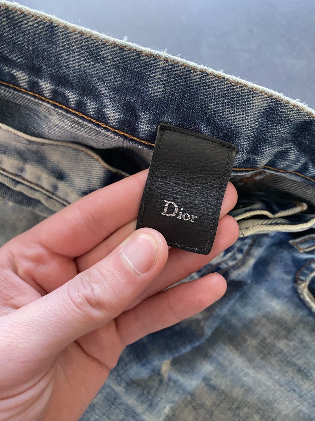 Dior dior home skinny jeans by kva distressed trashed jeans Size US 31 - 8 Thumbnail
