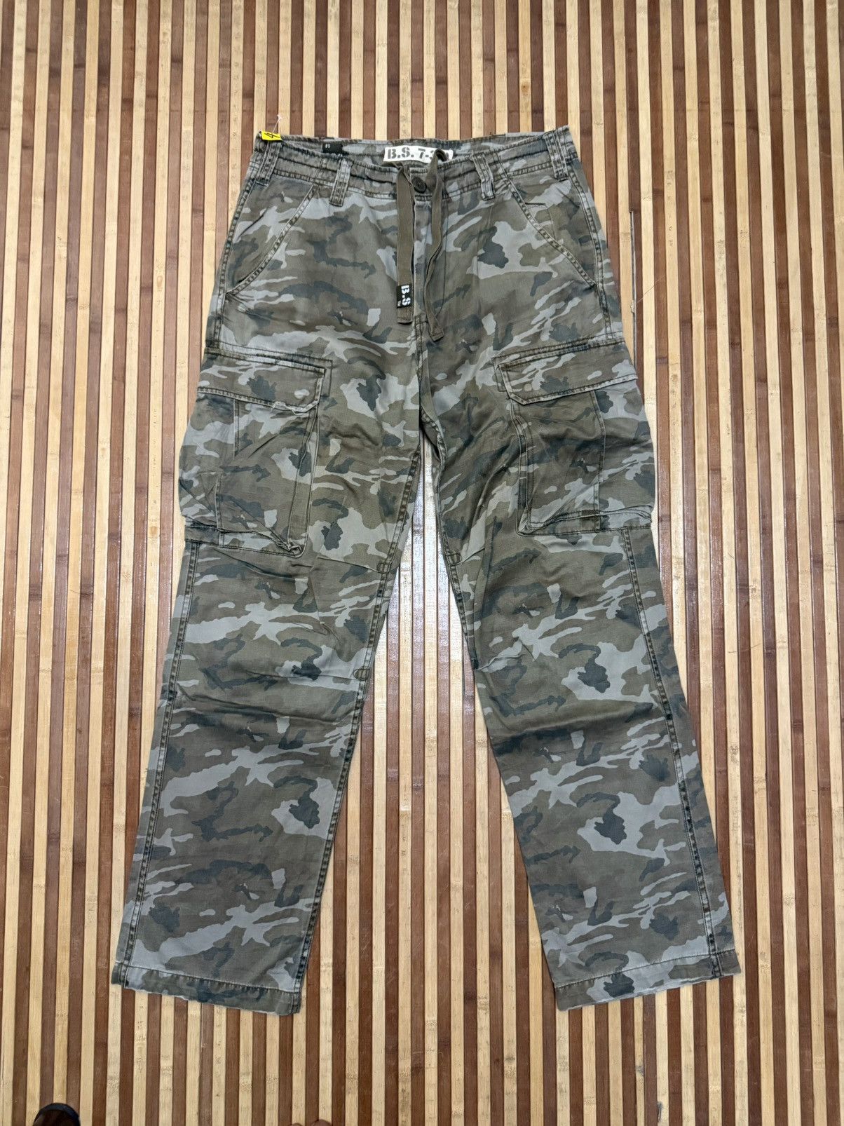Japanese Brand Vintage B.S 7-3-9 Camouflage Military Outfit Cargo Pants Size US 33 - 2 Thumbnail