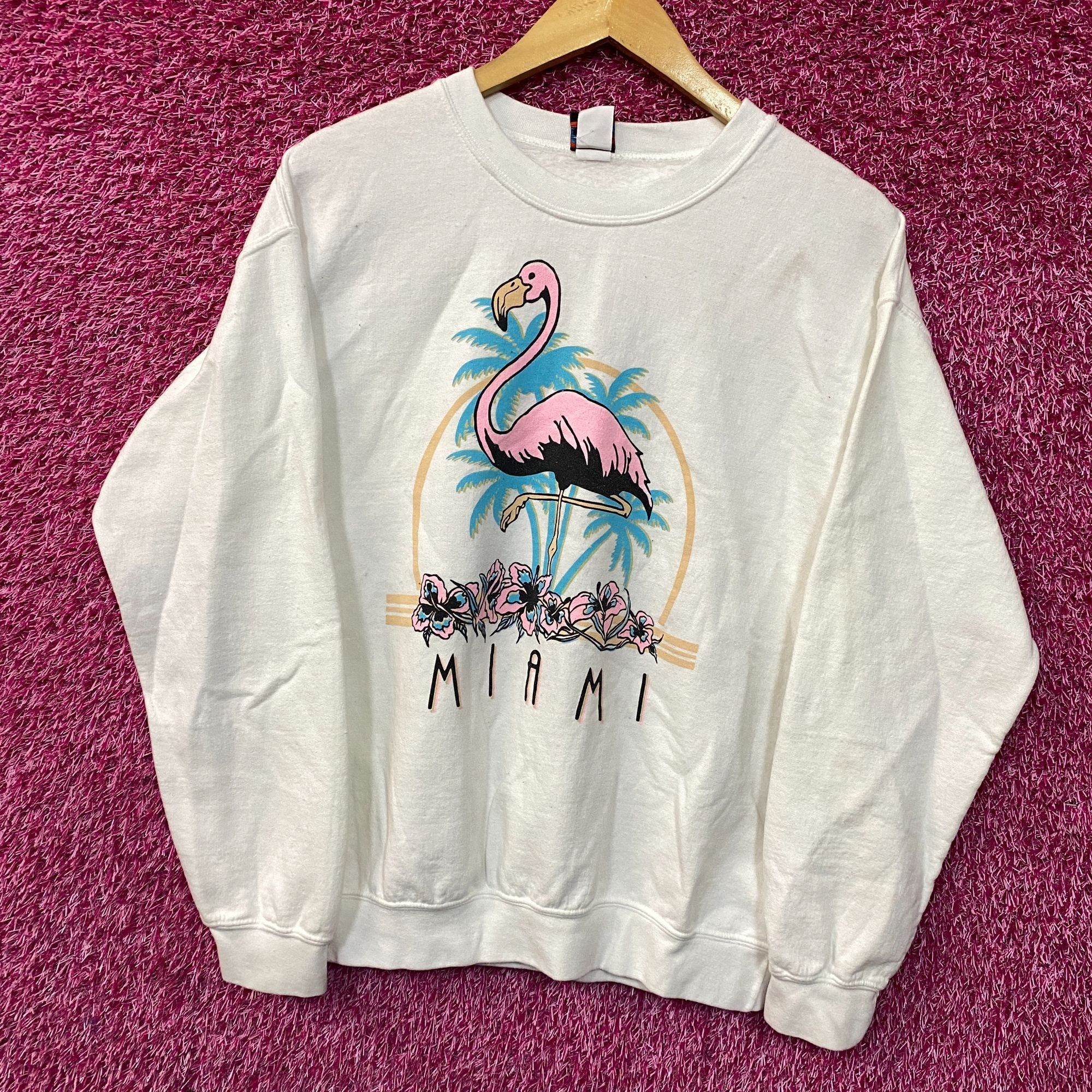 Other Miami Florida Pink Flamingo Crewneck Sweater Small Size US S / EU 44-46 / 1 - 3 Thumbnail