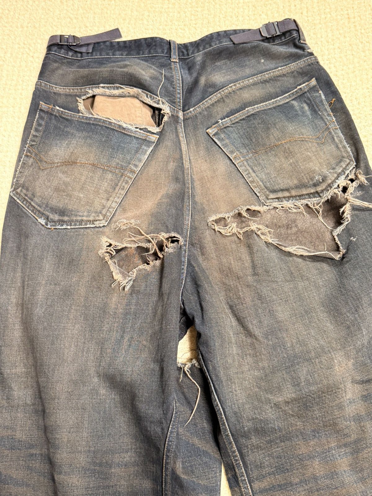 Balenciaga Balenciaga Skater Pant Dirty Dark Blue Denim Prototype Size US 30 / EU 46 - 6 Thumbnail