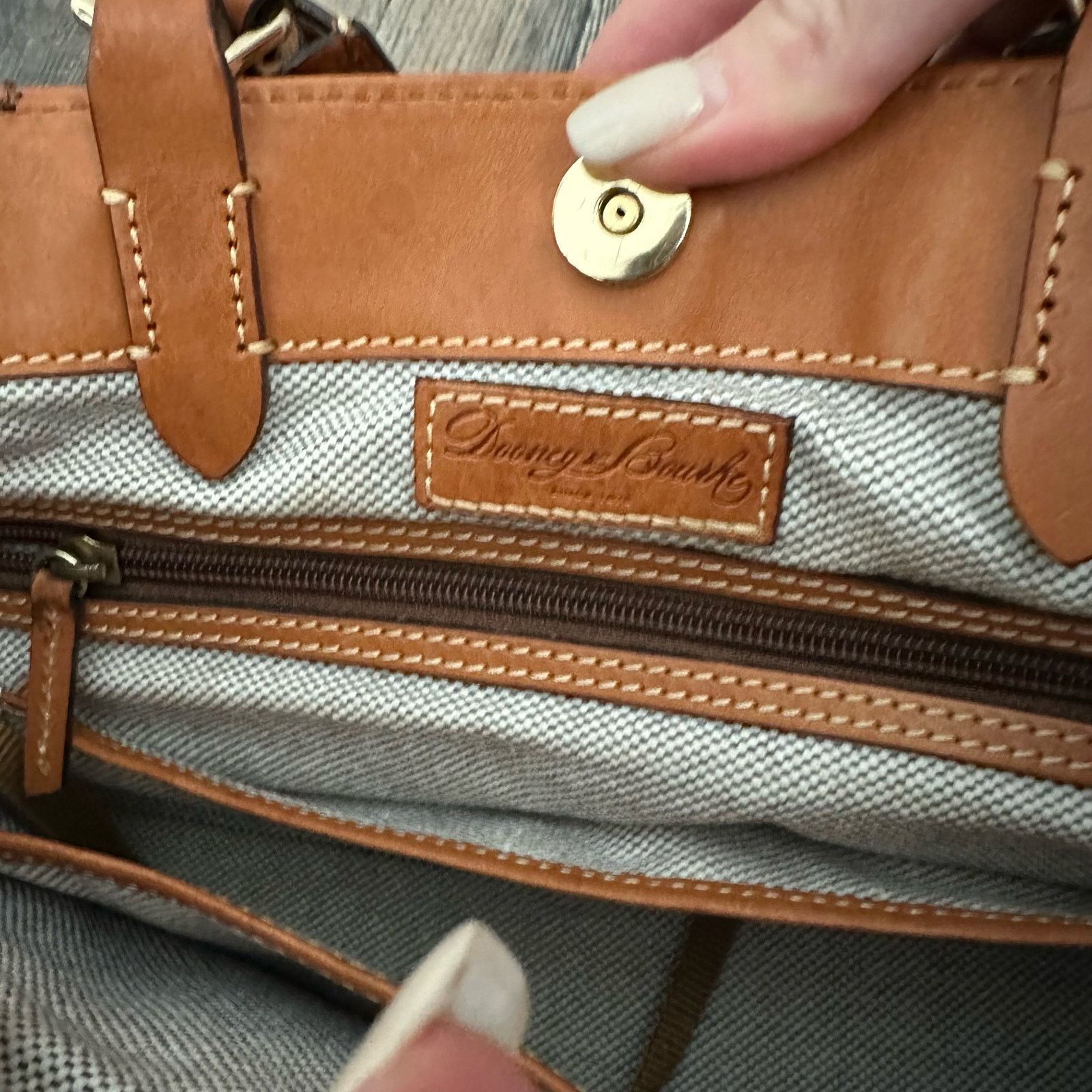 Dooney & Bourke Dooney & Bourke City Python Embossed Leather Barlow Satchel Size ONE SIZE - 7 Thumbnail