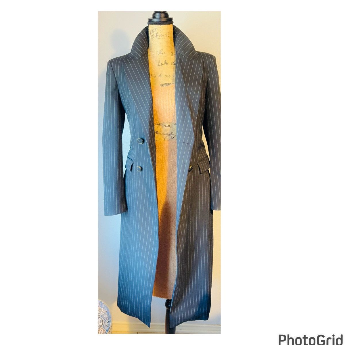 Zara ZARA Pinstriped Blazer Coat Size S / US 4 / IT 40 - 4 Thumbnail
