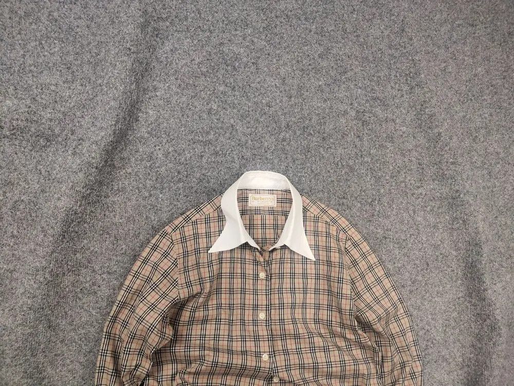 Burberry Vintage 90's Burberry Long Sleeve Nova-Check Shirt cufflinks Size M / US 6-8 / IT 42-44 - 3 Thumbnail