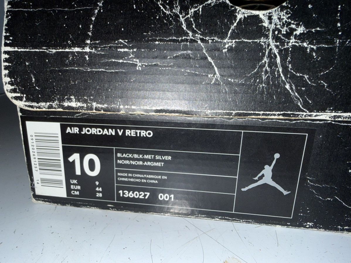 Jordan Brand Deadstock Jordan 5 Black Metallic 2000 Size US 10 / EU 43 - 16 Thumbnail