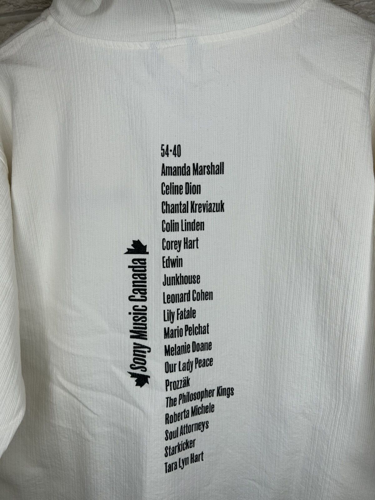 Sony Sony Music Canada Artists Hoodie Size US L / EU 52-54 / 3 - 6 Thumbnail