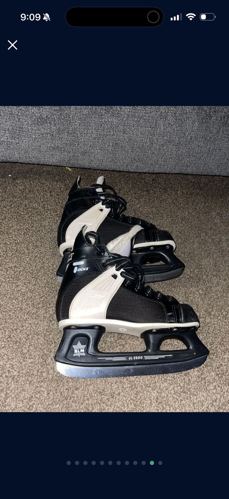Ccm CCM Tacks SLM2500 Youth Ice Hockey Skates Size 1,1/2 Used Size US 5 / EU 37 - 11 Thumbnail