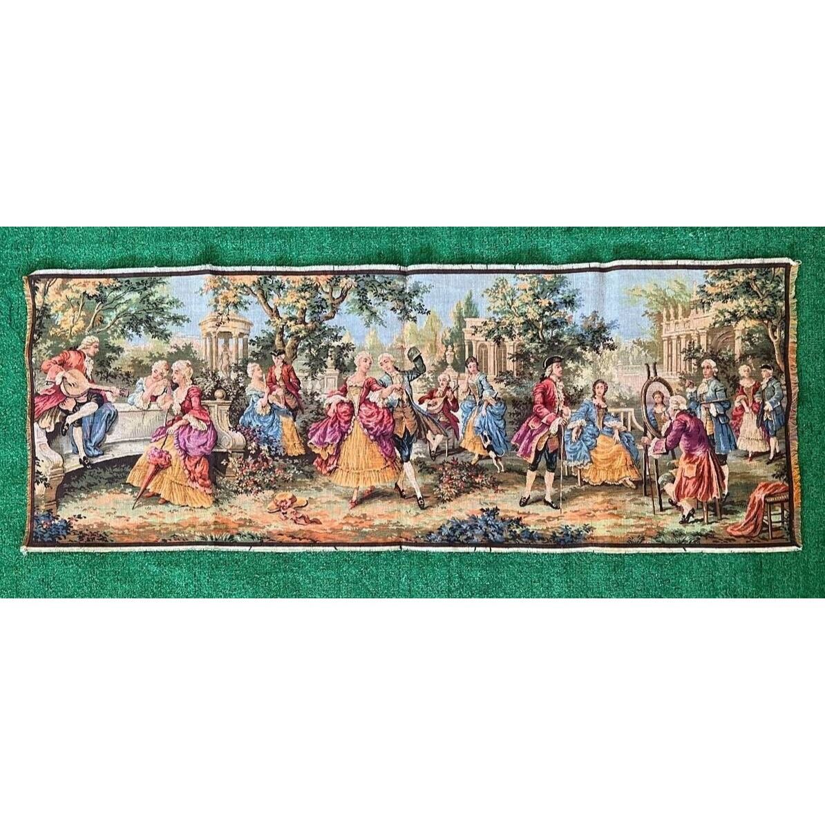 Vintage Vintage Society in the Park Left European Tapestry Wall Art