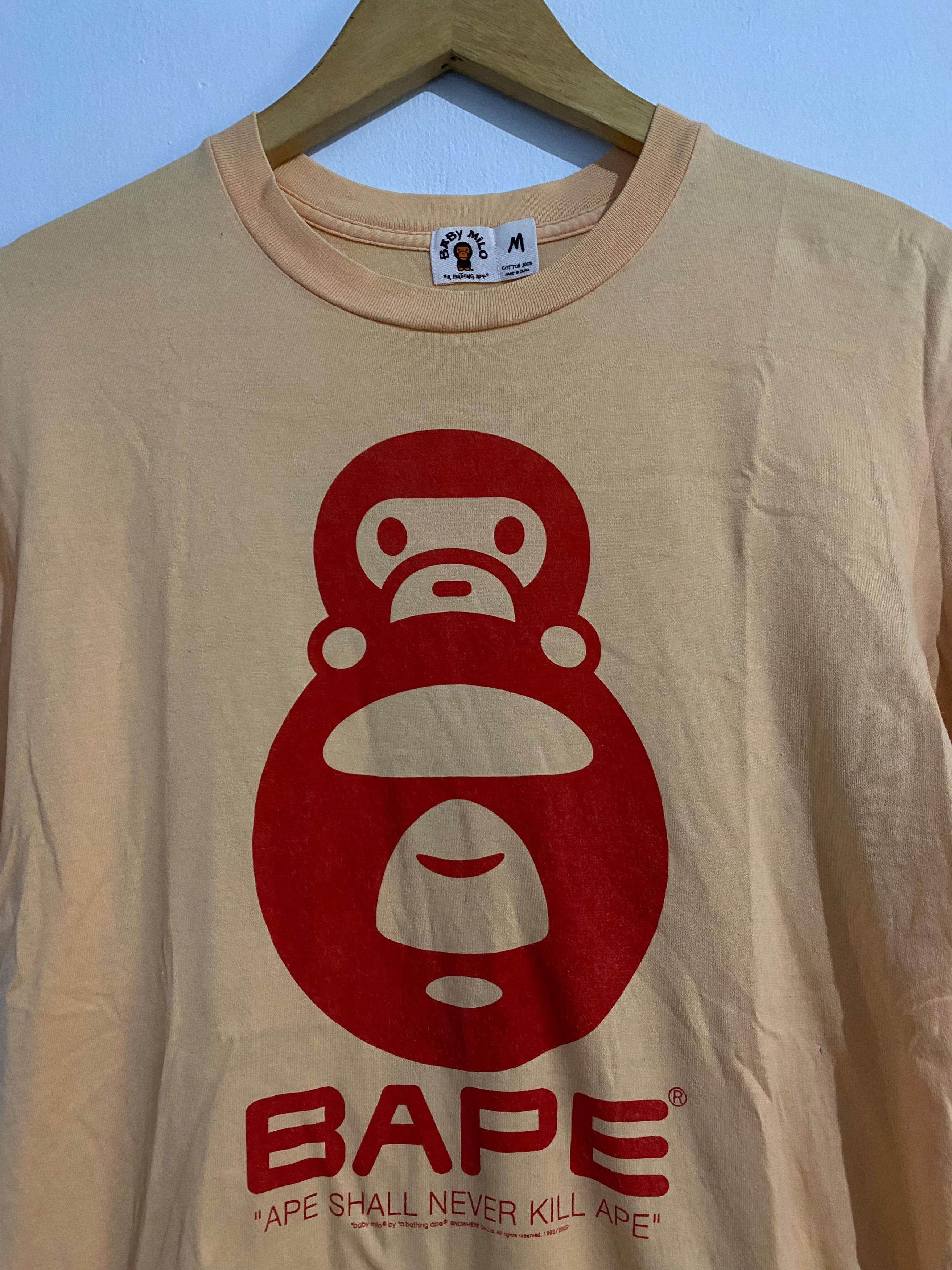Bape Vintage Baby Milo A Bating Ape Busy Work T Shirt Size US M / EU 48-50 / 2 - 2 Thumbnail