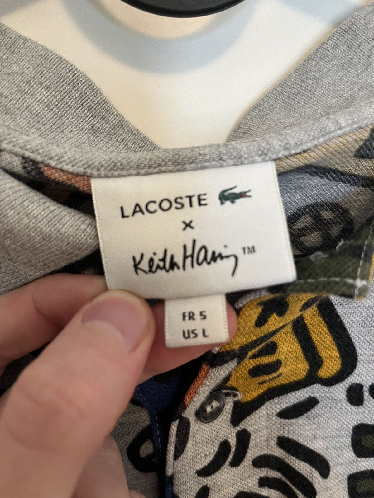 Keith Haring × Lacoste Keith Haring Polo Size US L / EU 52-54 / 3 - 3 Thumbnail