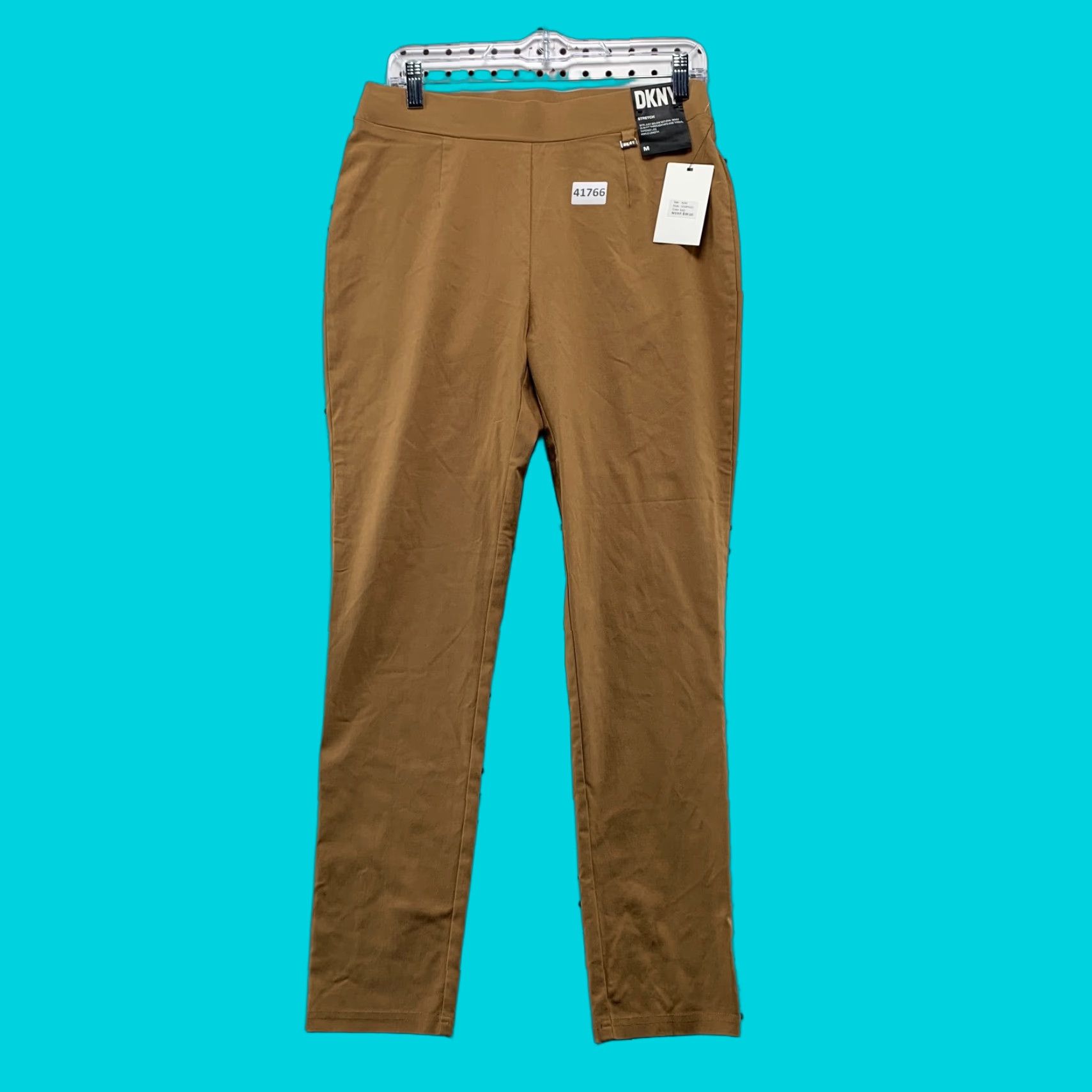 DKNY DKNY Chino Pants Womens Size Medium 30x28 Brown Pull-On Stretch NWT Size 32" / US 10 / IT 46 - 1 Thumbnail