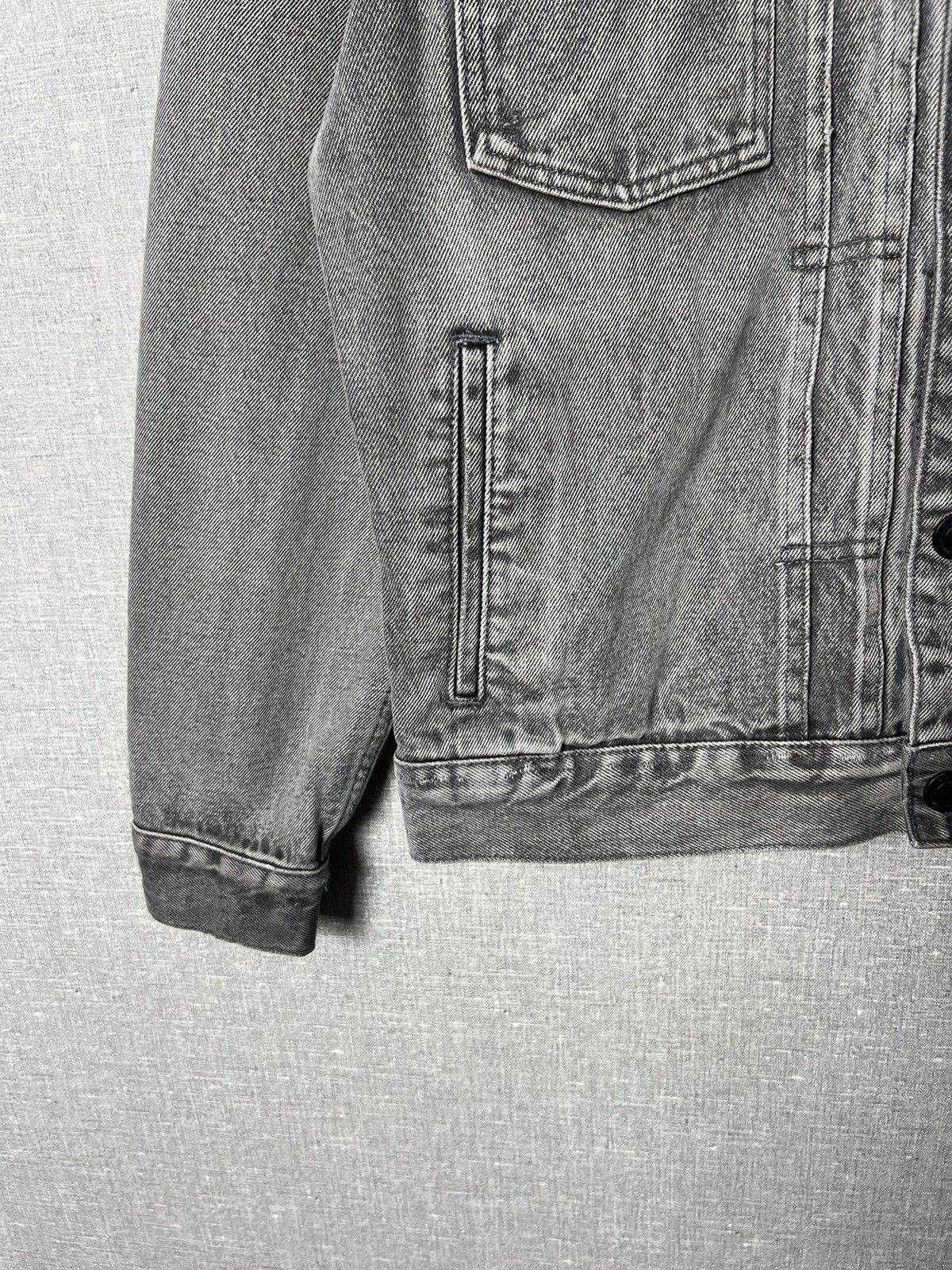 All Saints Bohmer Distressed Denim Jean Jacket Size M