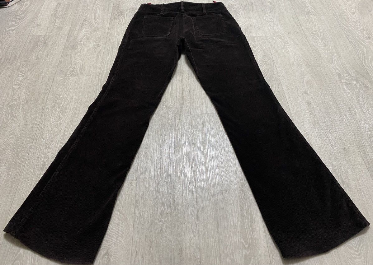 Prada Vintage Prada Linea Rossa Brown Corduroy Velvet Loose Pants Size 30" / US 8 / IT 44 - 5 Thumbnail