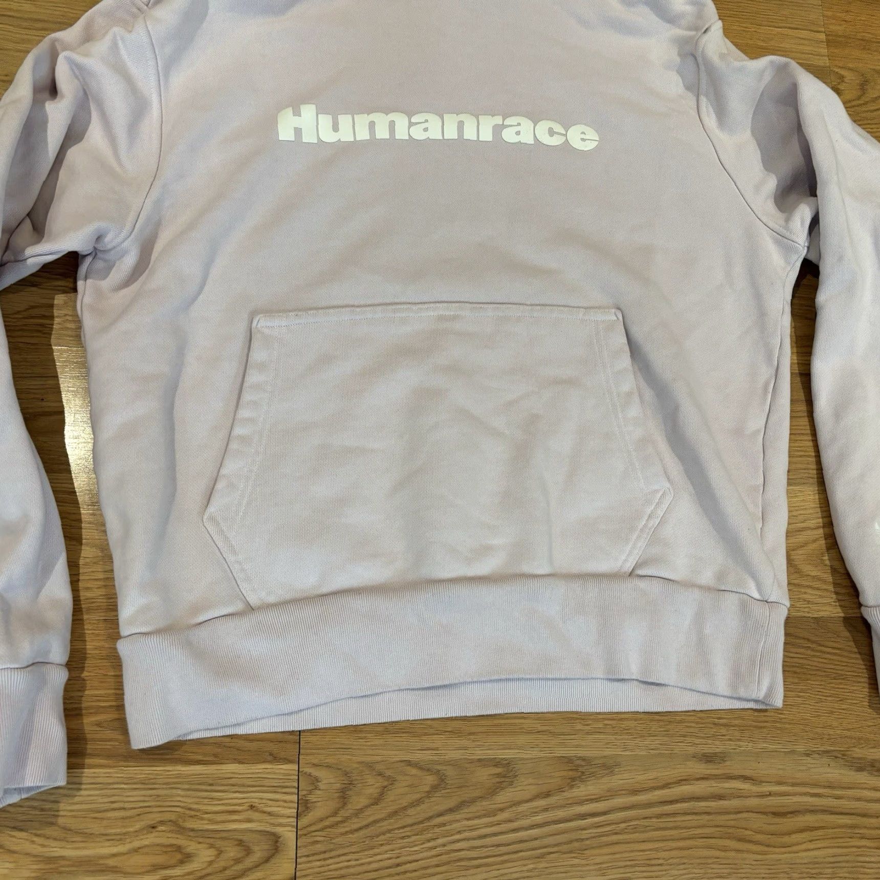 Adidas Adidas Hoodie Mens Size M Purple Heavyweight Spell Out Human Race Pullover Long Sleeve Logo Breathable Sports Outdoor Size US M / EU 48-50 / 2 - 4 Thumbnail