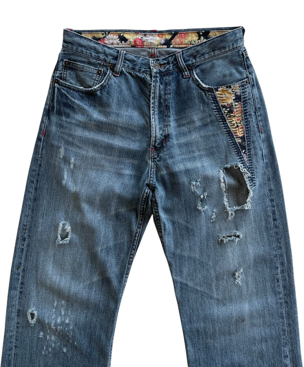 Vintage Japanese Distressed Vintage Denim Size US 30 / EU 46 - 3 Thumbnail