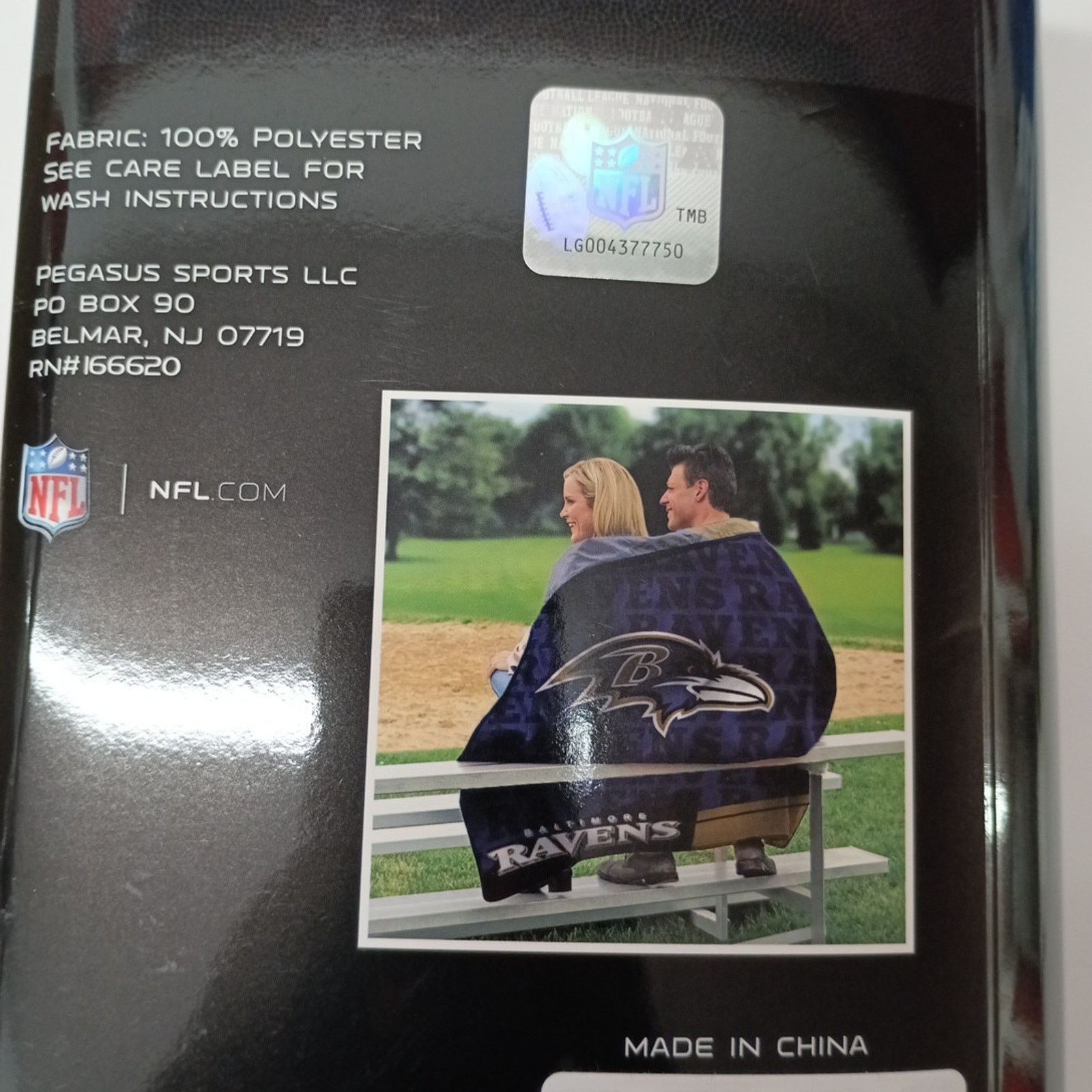 NFL Baltimore Ravens NFL 50" x 60" Plush Throw Blanket Purple Size ONE SIZE - 3 Thumbnail