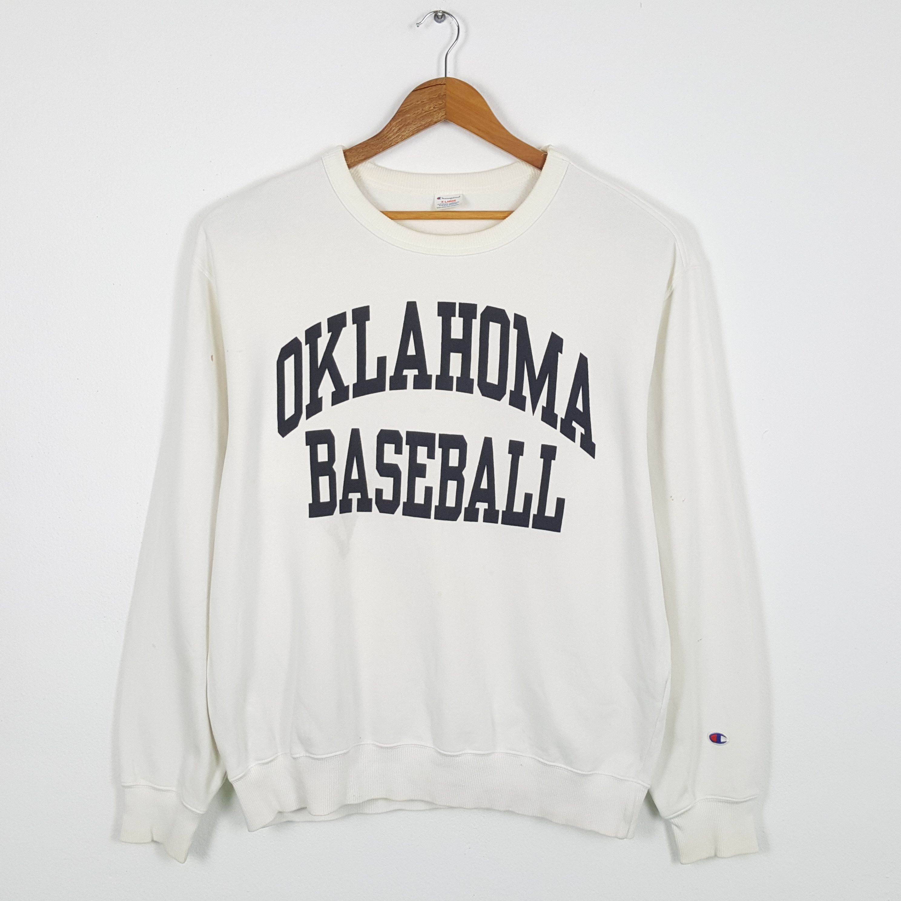 MLB × Vintage Vintage OKALAHOMA BASEBALL American MLB Team Sweatshirts Size US XL / EU 56 / 4 - 1 Thumbnail