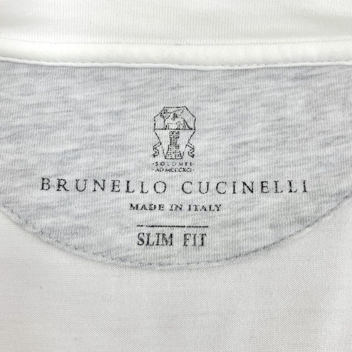 Brunello Cucinelli Brunello Cucinelli White Cotton Short Sleeve T-shirt K26WX Size US S / EU 44-46 / 1 - 5 Thumbnail