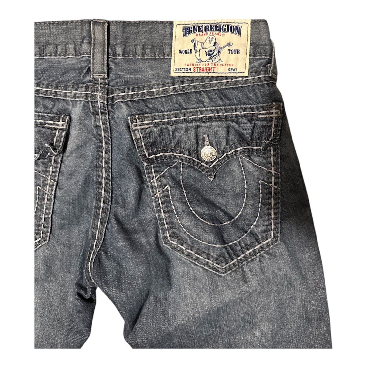 True Religion True Religion Ricky Super T&Big T Flap Pocket Straight Leg Size US 32 / EU 48 - 3 Thumbnail