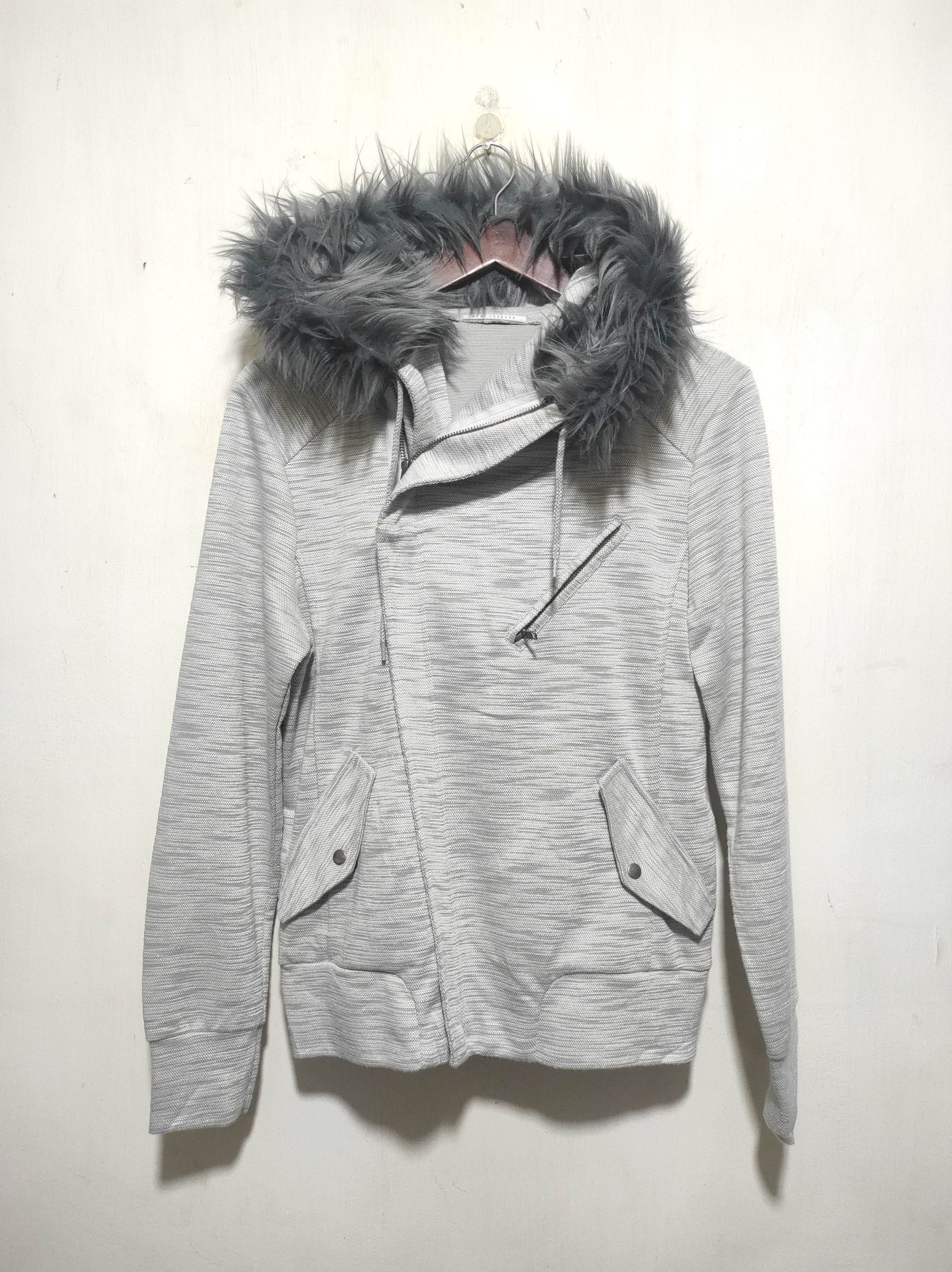 Tornado Mart Blue Tornado Asymetrycal double Zip Fur Hoodie LGB style Size US S / EU 44-46 / 1 - 13 Thumbnail