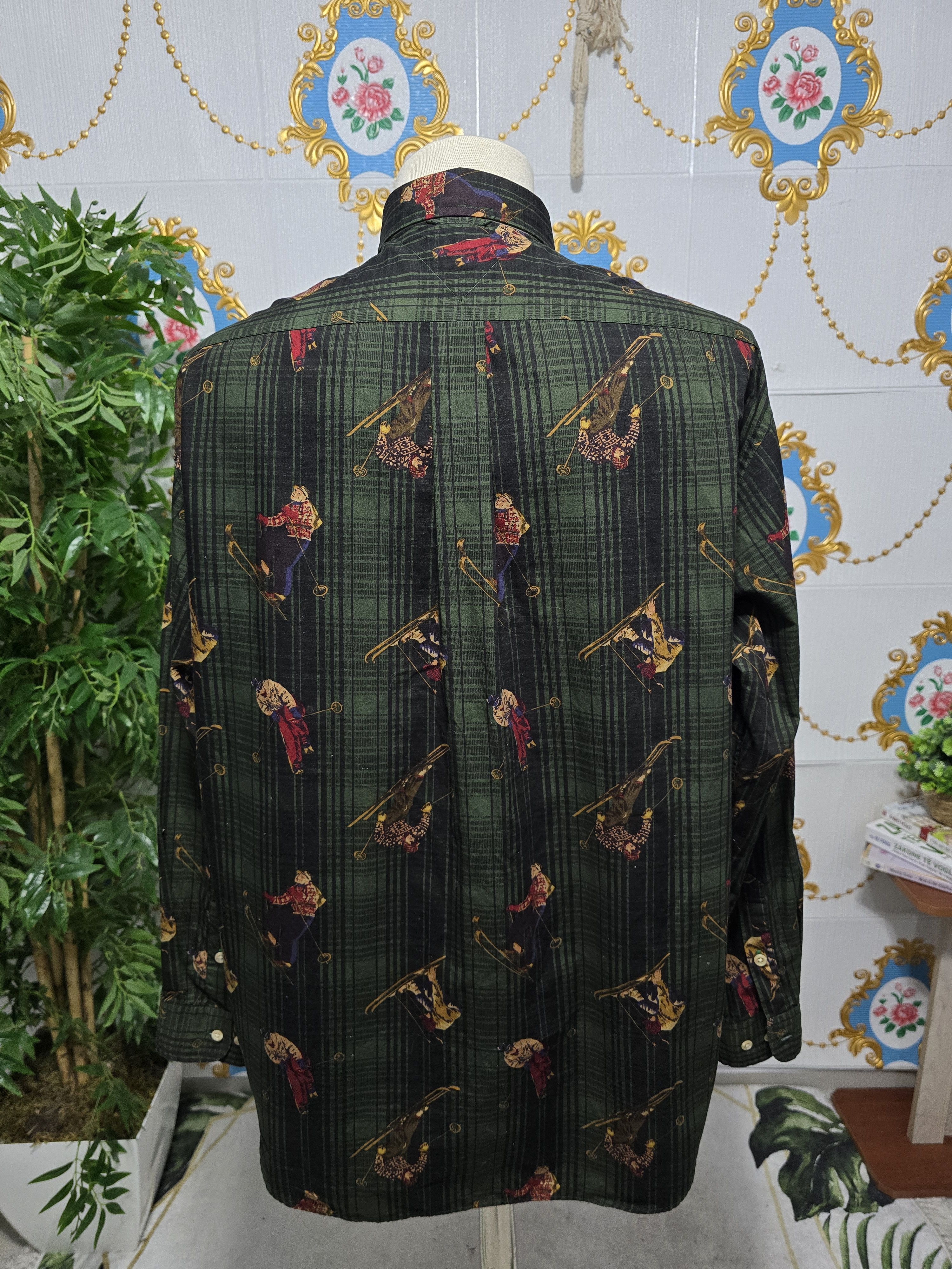 Tommy Hilfiger TOMMY HILFIGER rare shirt VINTAGE ski mountain design Size US L / EU 52-54 / 3 - 10 Thumbnail