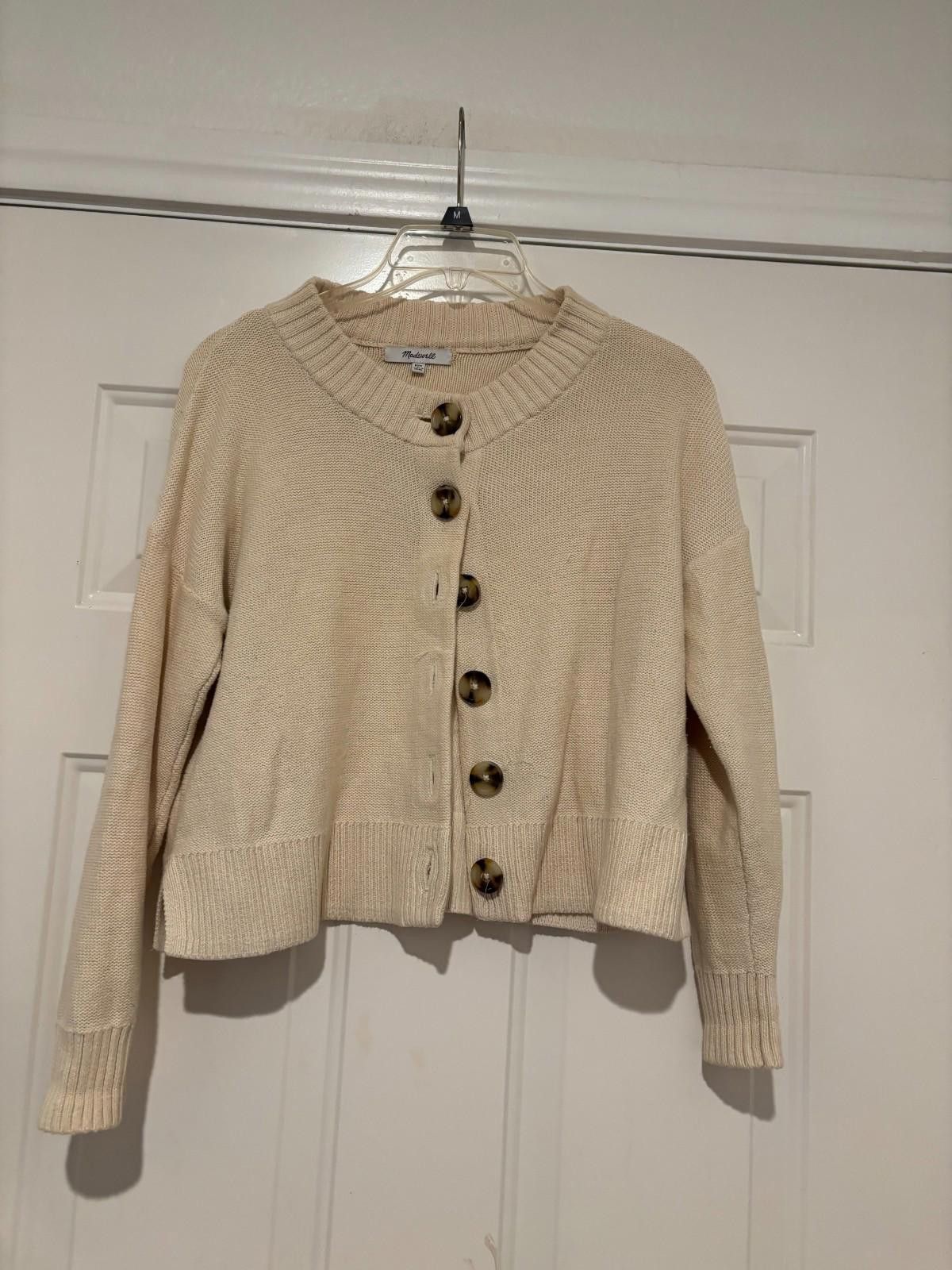 Madewell Womens Madewell beige sweater sz XXsSruns really large #165 Size XS / US 0-2 / IT 36-38 - 1 Thumbnail