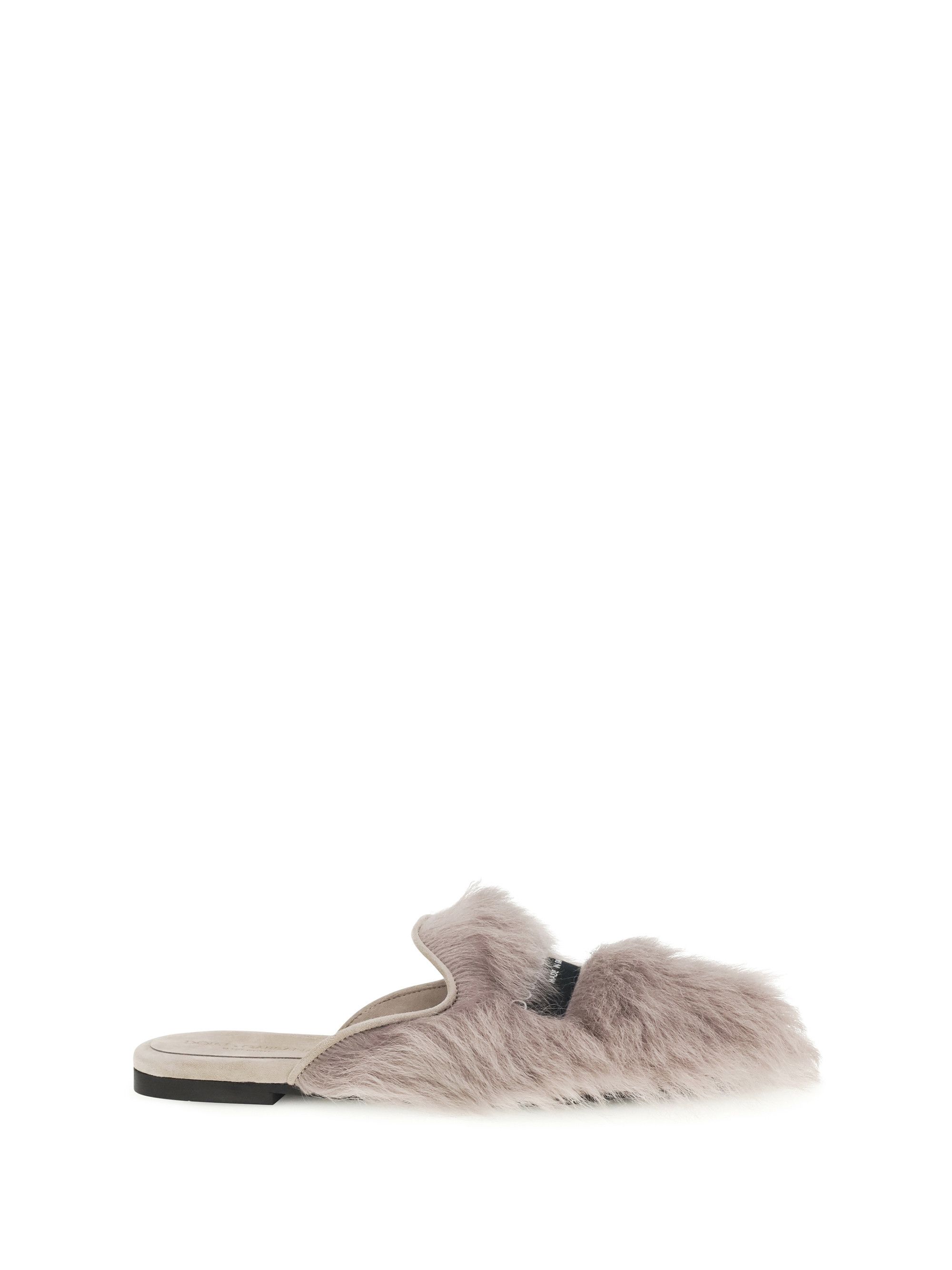Dolce & Gabbana Sheepskin Mules Size US 9 / IT 39 - 1 Thumbnail