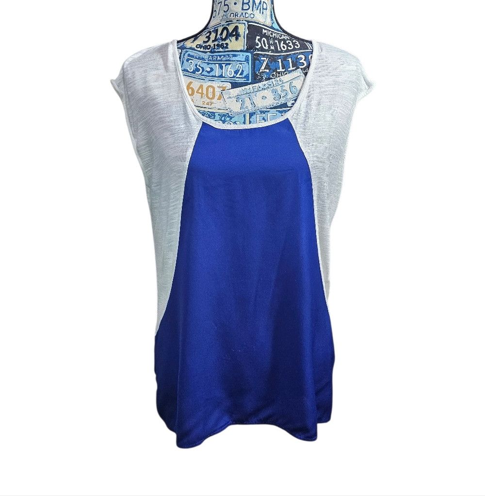 Other Y2K Peter Nygard Colorblock Tank Cobalt Royal Blue White Sm Size S / US 4 / IT 40 - 1 Thumbnail