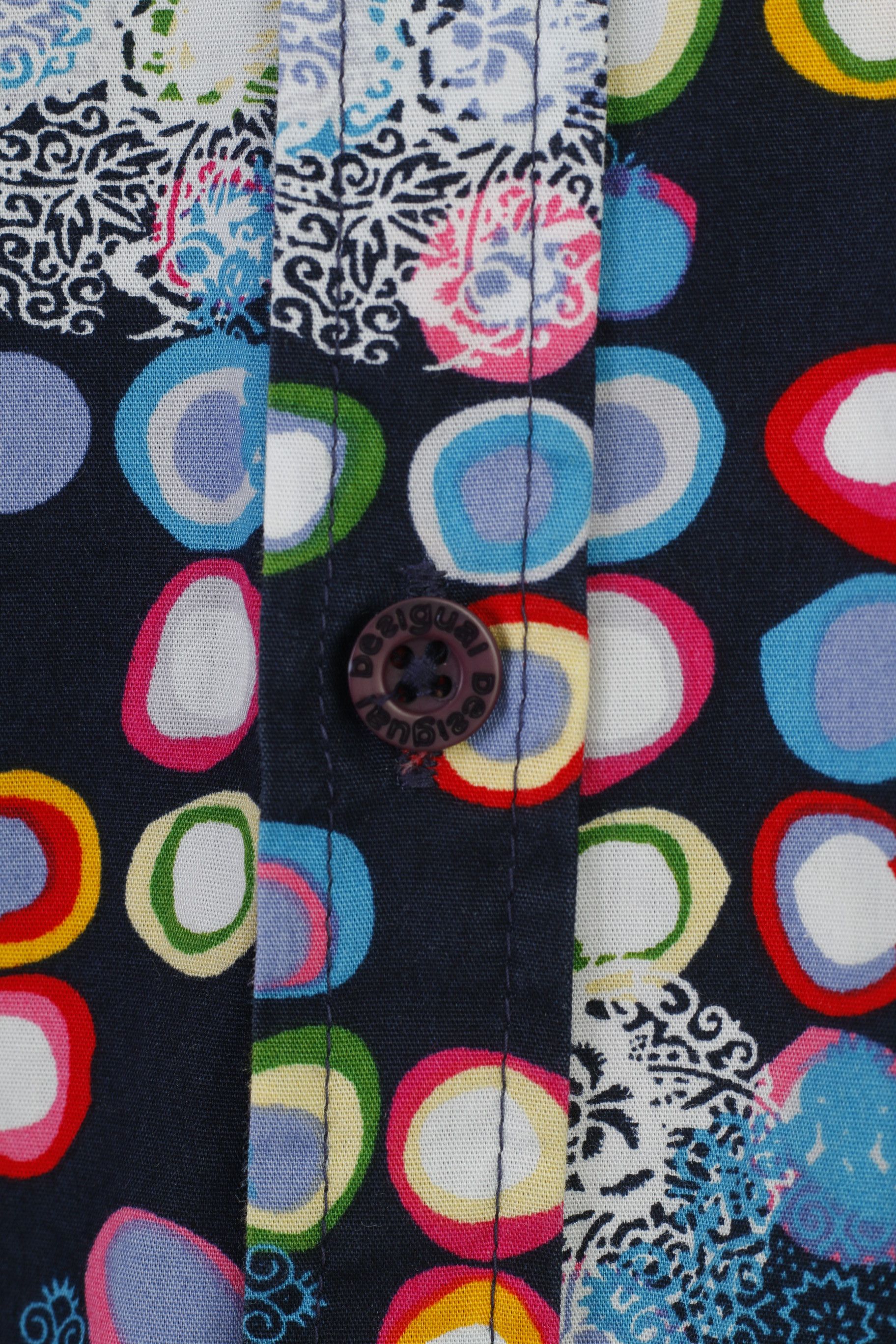 Desigual Desigual Men L Casual Shirt Long Sleeve Geometric Print 4111 Size US L / EU 52-54 / 3 - 4 Thumbnail