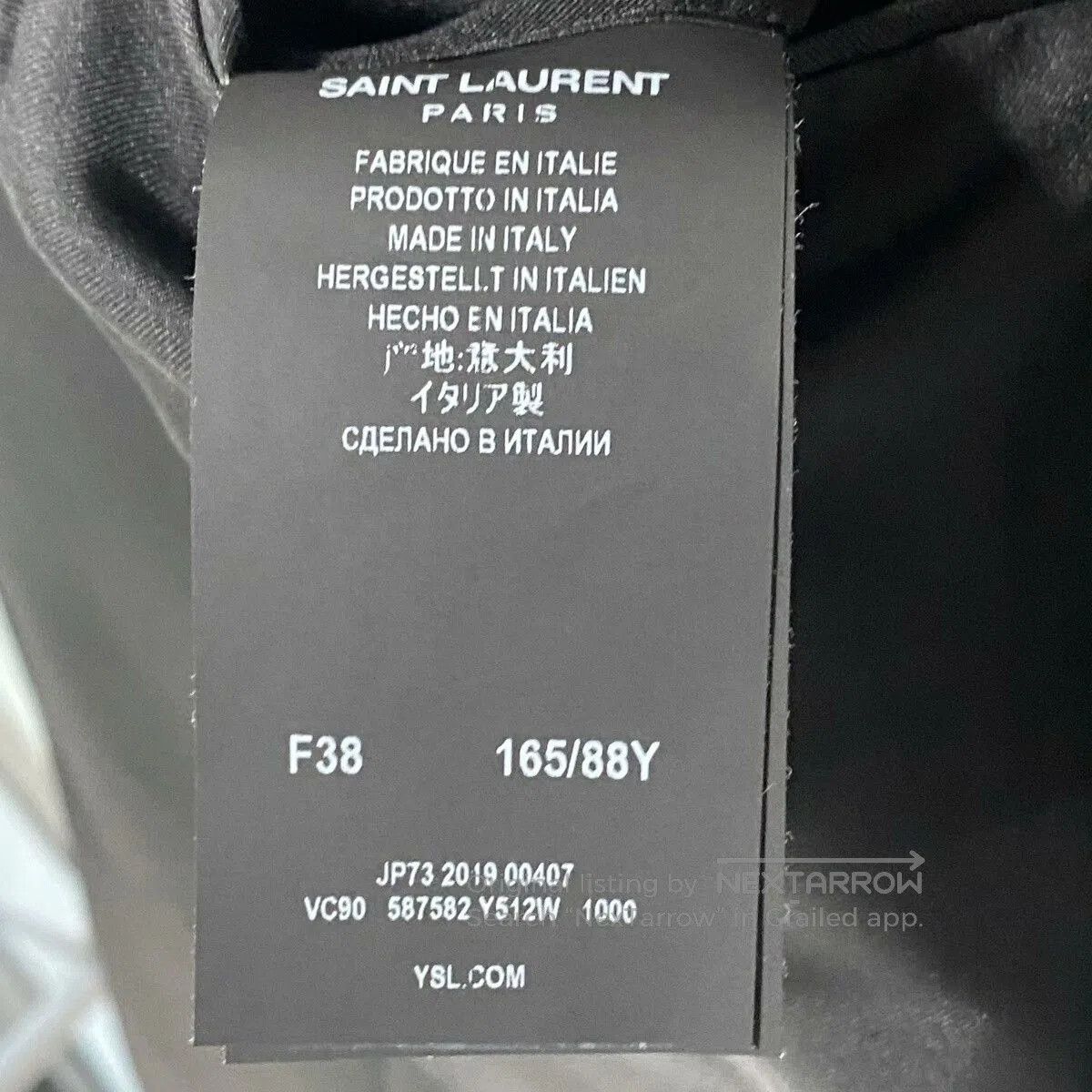 Saint Laurent Paris Saint Laurent Black Smoking Blazer. Size S / US 4 / IT 40 - 5 Thumbnail
