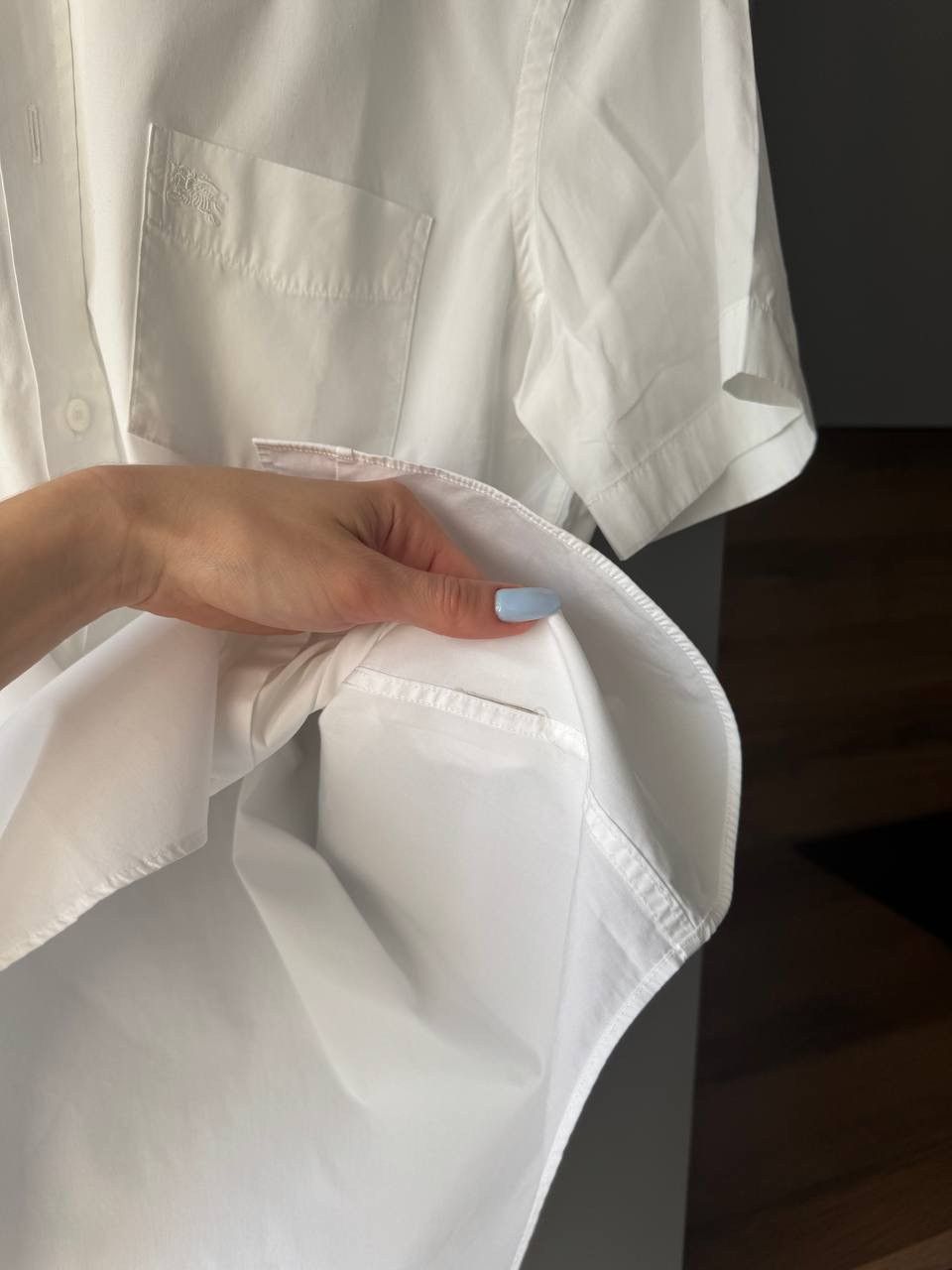 Burberry Burberry Brit White Pocket Short Shirt Size US M / EU 48-50 / 2 - 6 Thumbnail