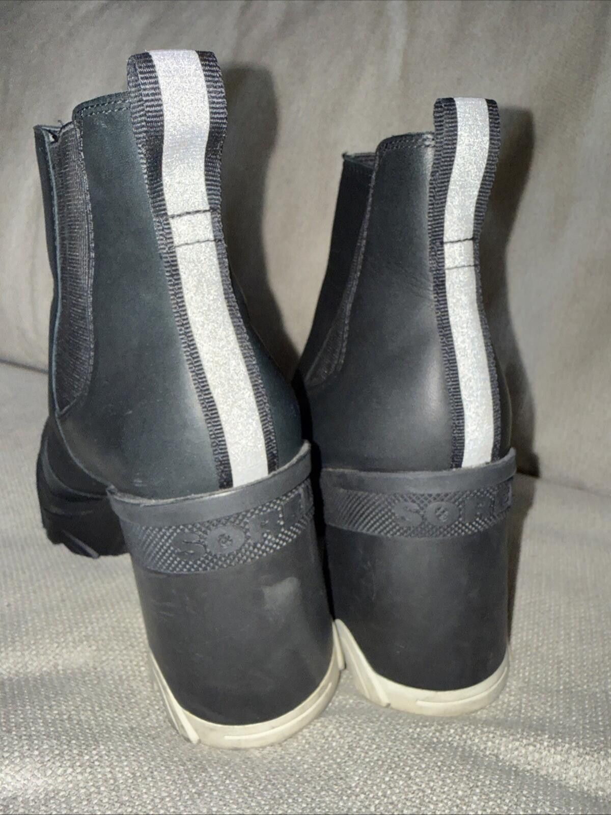 SOREL Sorel Women's Brex Heel Chelsea Boots Black Women’s 10.5 Size US 10.5 / IT 40.5 - 5 Thumbnail