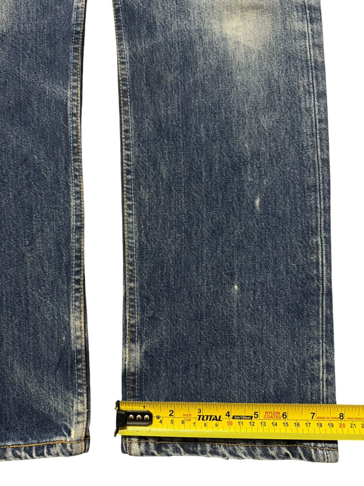 Levi's Vintage 90s Levis 501 Blue Faded Wash Distress Straight Leg Size US 30 / EU 46 - 13 Thumbnail