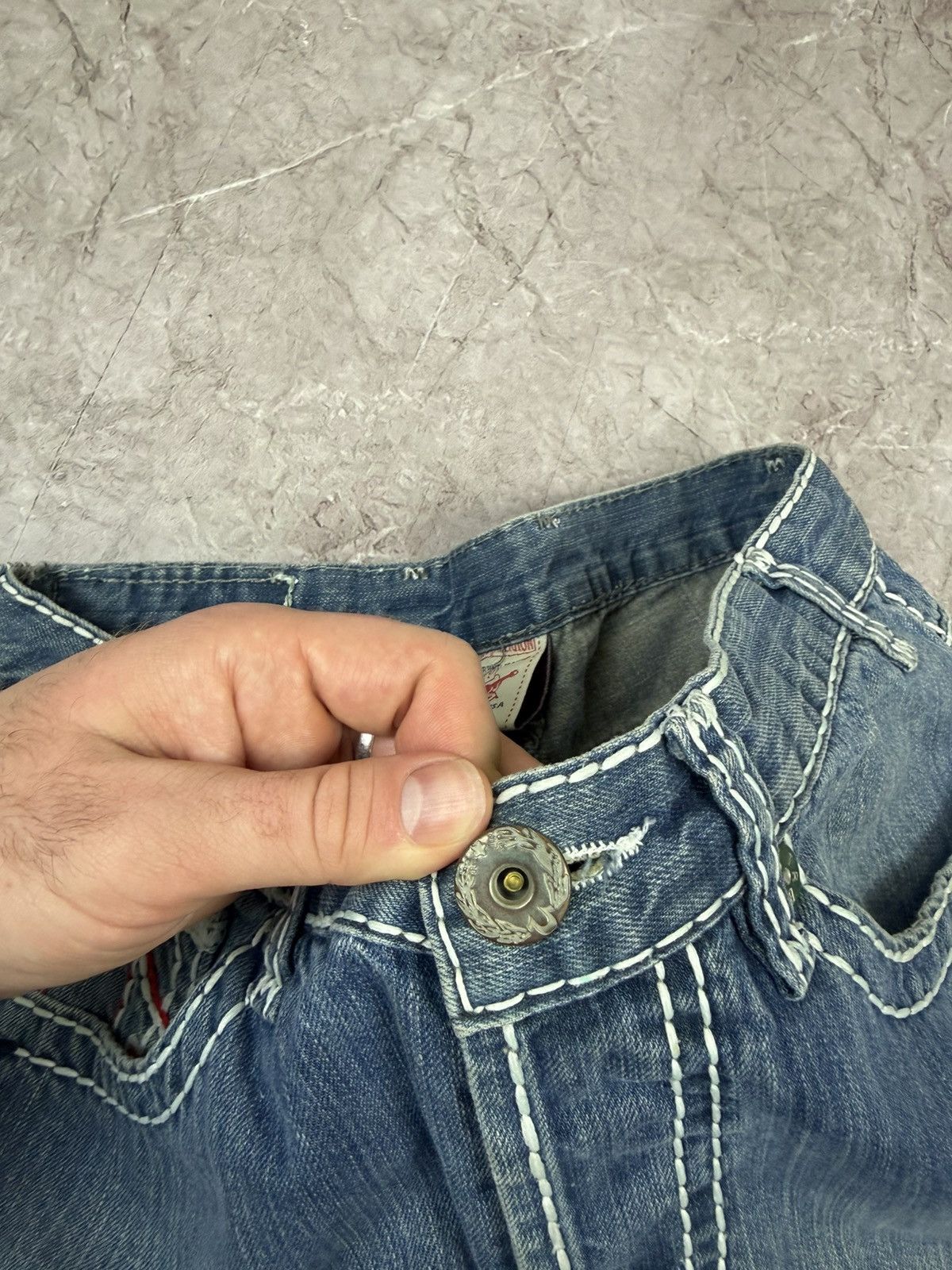 True Religion Vintage True Religion Billy Big T Denim Baggy Jeans Y2K Size US 34 / EU 50 - 4 Thumbnail