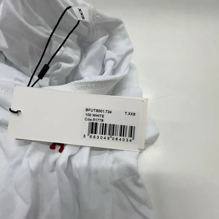 AMI AMIPARIS Heart Embroidery White Short Sleeve T-Shirt -2507 Size US XXS / EU 40 - 6 Thumbnail