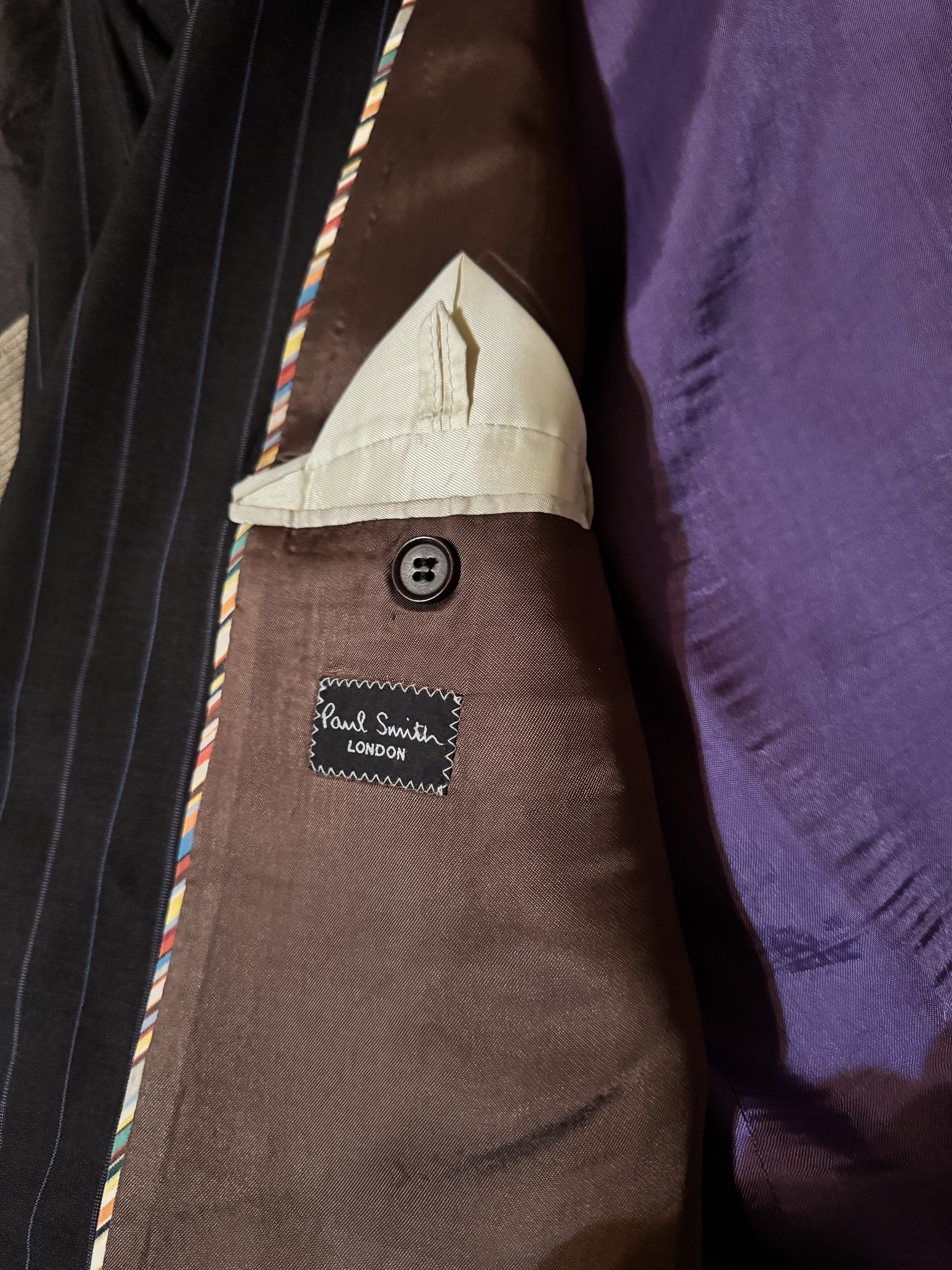 Paul Smith Paul Smith London Pinstripe Blazer Lined Tailoring Size 42R - 3 Thumbnail
