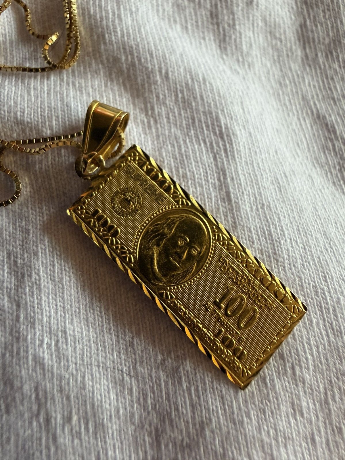Supreme Supreme $100 bill 14k chain Size ONE SIZE - 2 Thumbnail
