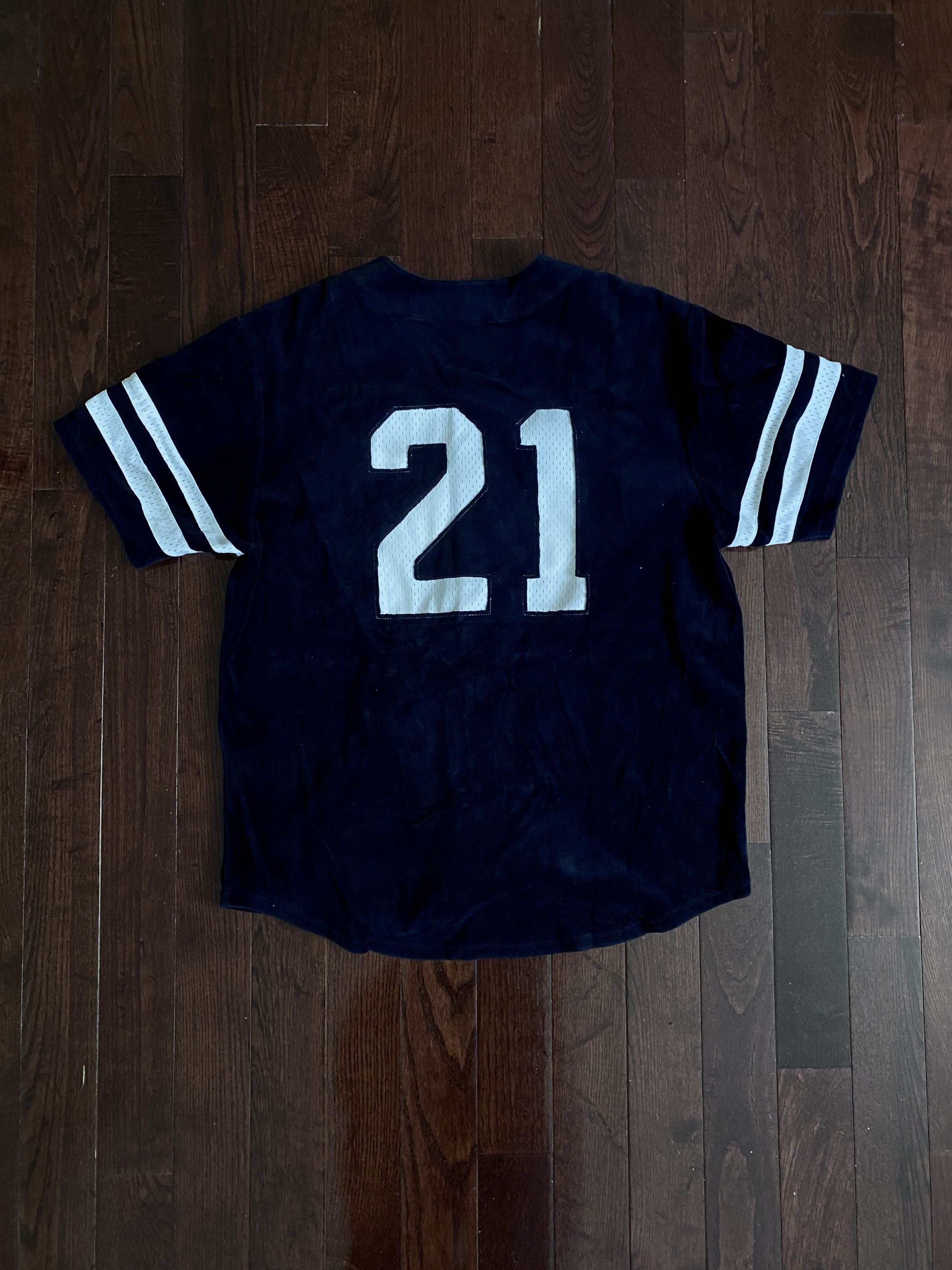 Supreme Velour Baseball Jersey FW20 Size US L / EU 52-54 / 3 - 3 Thumbnail